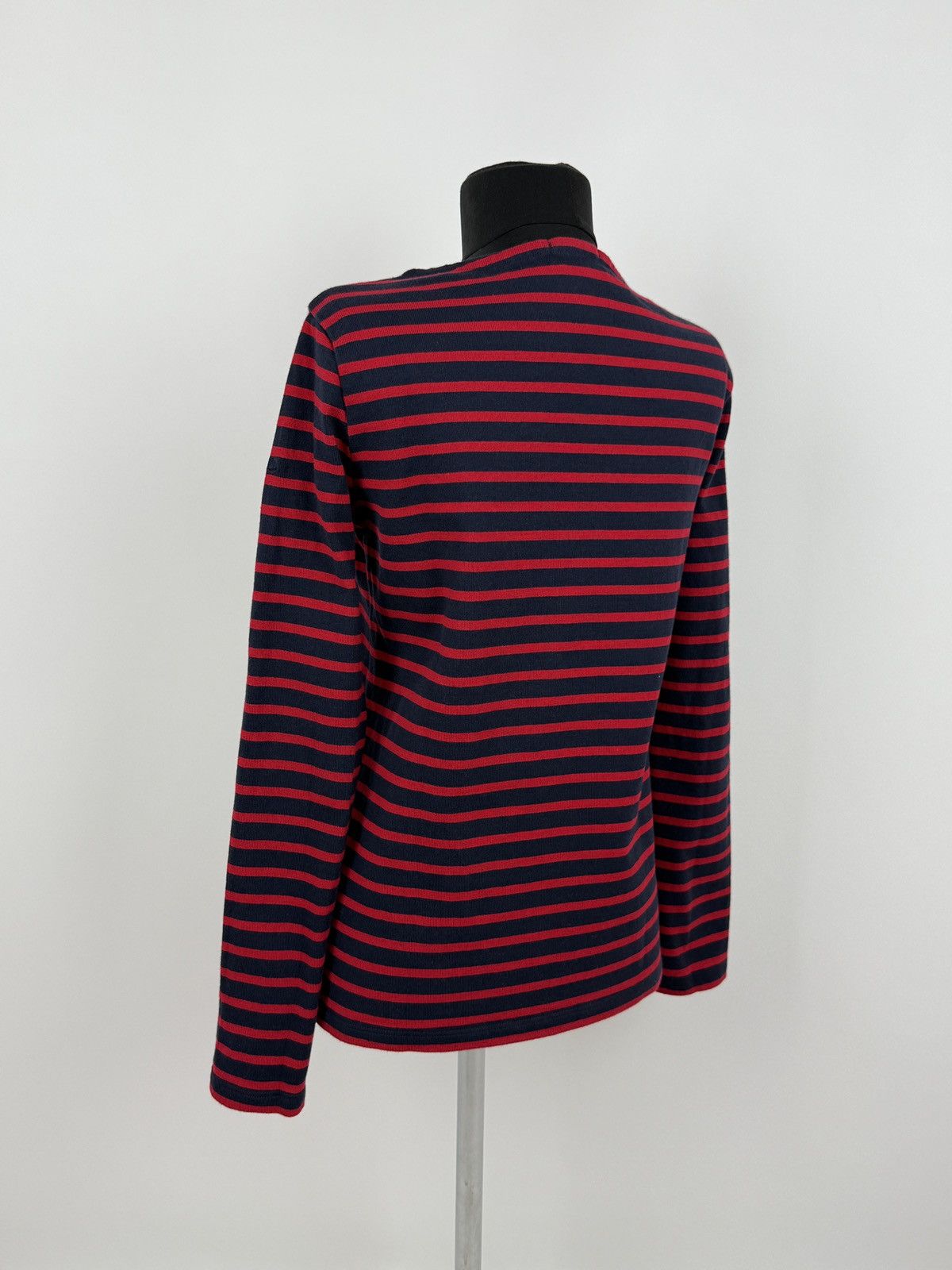 Petit Bateau Petit Bateau Red Navy Stripe Sailor Border Long Sleeve Shirt Size M / US 6-8 / IT 42-44 - 2 Thumbnail