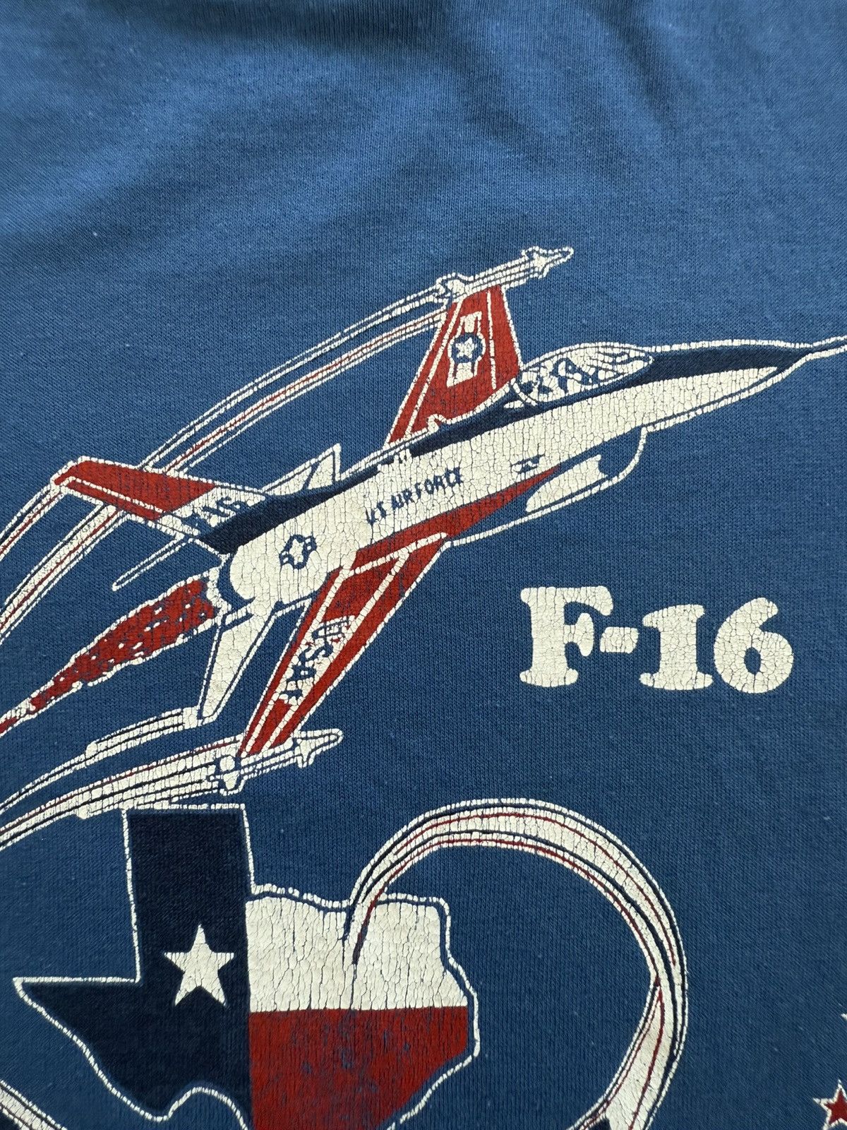 Jerzees Vintage USAF F-16 General Dynamics Texas Shirt Size US L / EU 52-54 / 3 - 6 Thumbnail