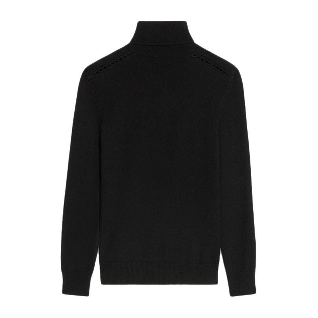Celine CELINE $1300 Black Triomphe Cashmere Sweater New & Authentic Size M / US 6-8 / IT 42-44 - 2 Thumbnail