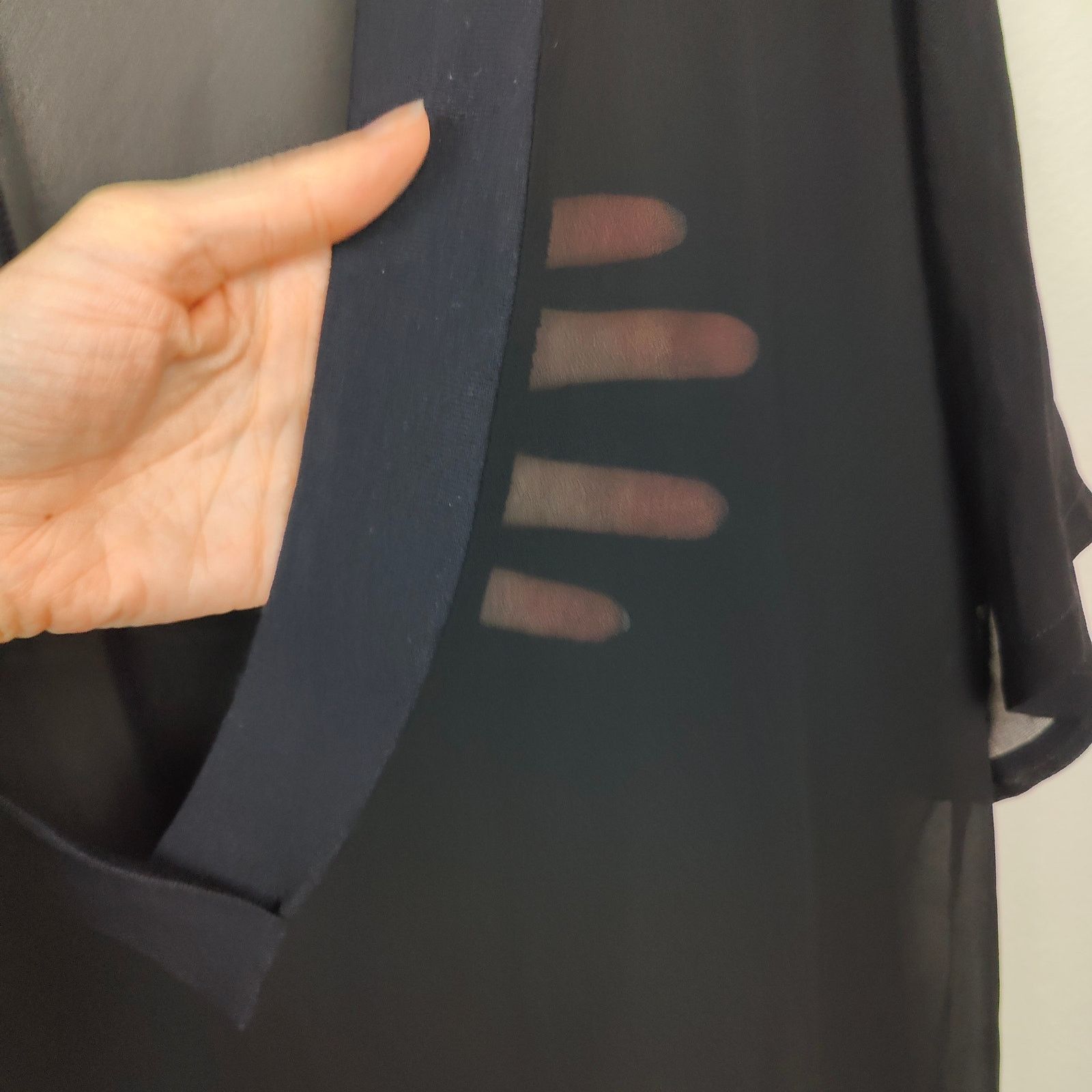 Other Lacausa Sheer Maxi Dress Womens Small Black Relaxed Beach Size S / US 4 / IT 40 - 4 Thumbnail