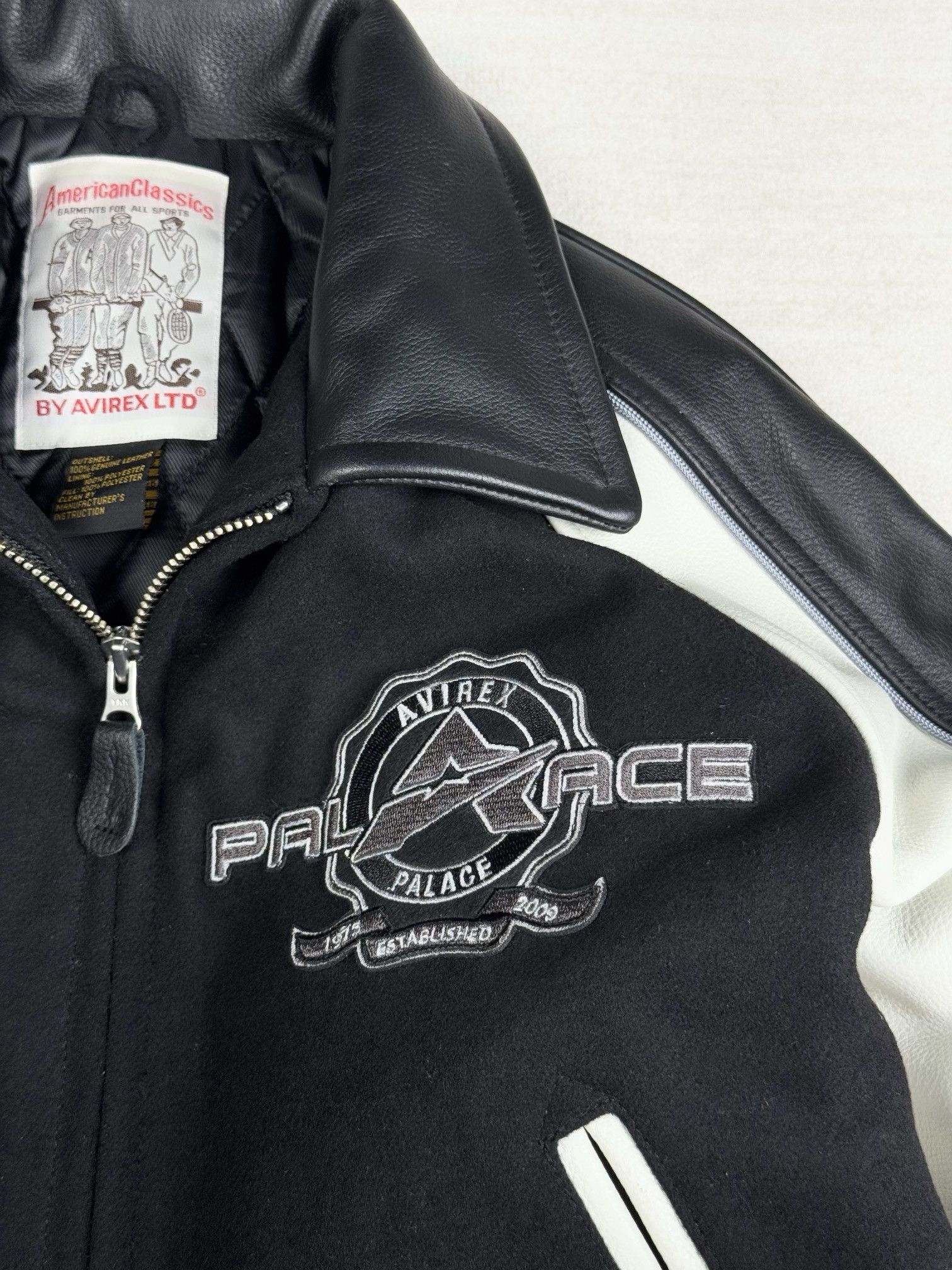 Avirex × Palace leather varsity jacket Size US M / EU 48-50 / 2 - 5 Thumbnail