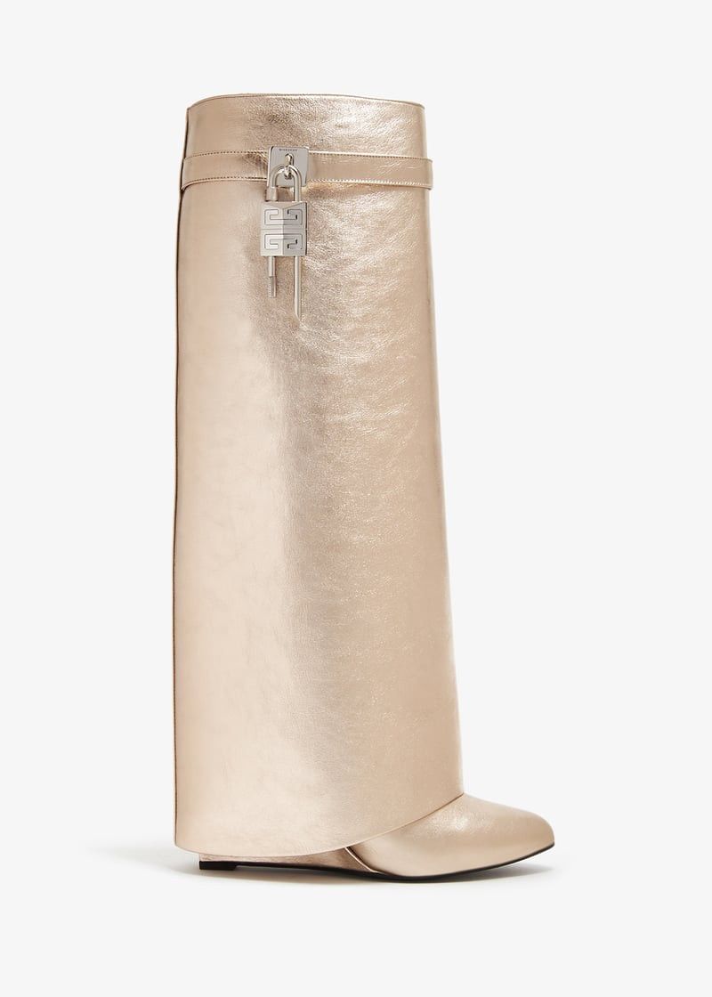 o1w1db10525 Shark Lock Pant Boots in Gold