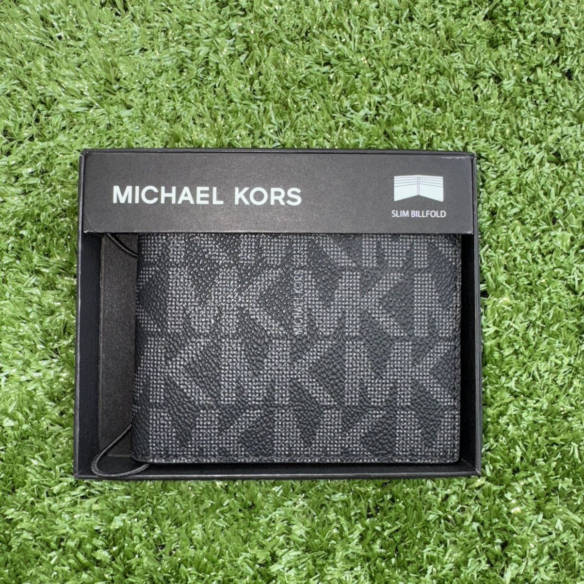Michael Kors × Vintage Michael Kors Black Jet Set Leather Bi-Fold (Billfold) Wallet Size ONE SIZE - 1 Thumbnail