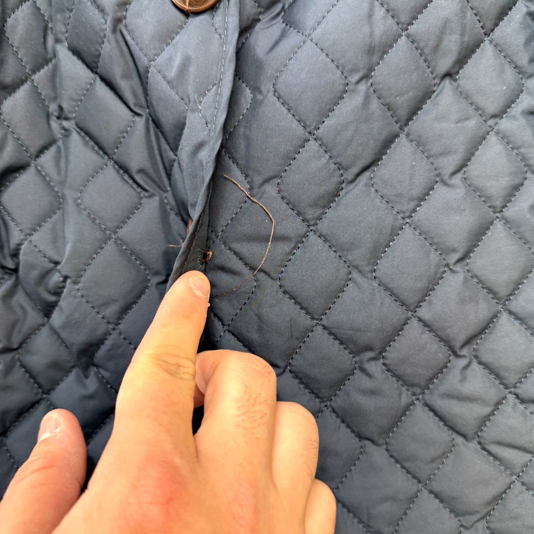 Lands' End Lands' End Jacket Women M Navy Quilted Insulated Chore Primaloft Short Sleeve/Xlong? (Note: Original has Long Sleeve) Size M / US 6-8 / IT 42-44 - 6 Thumbnail
