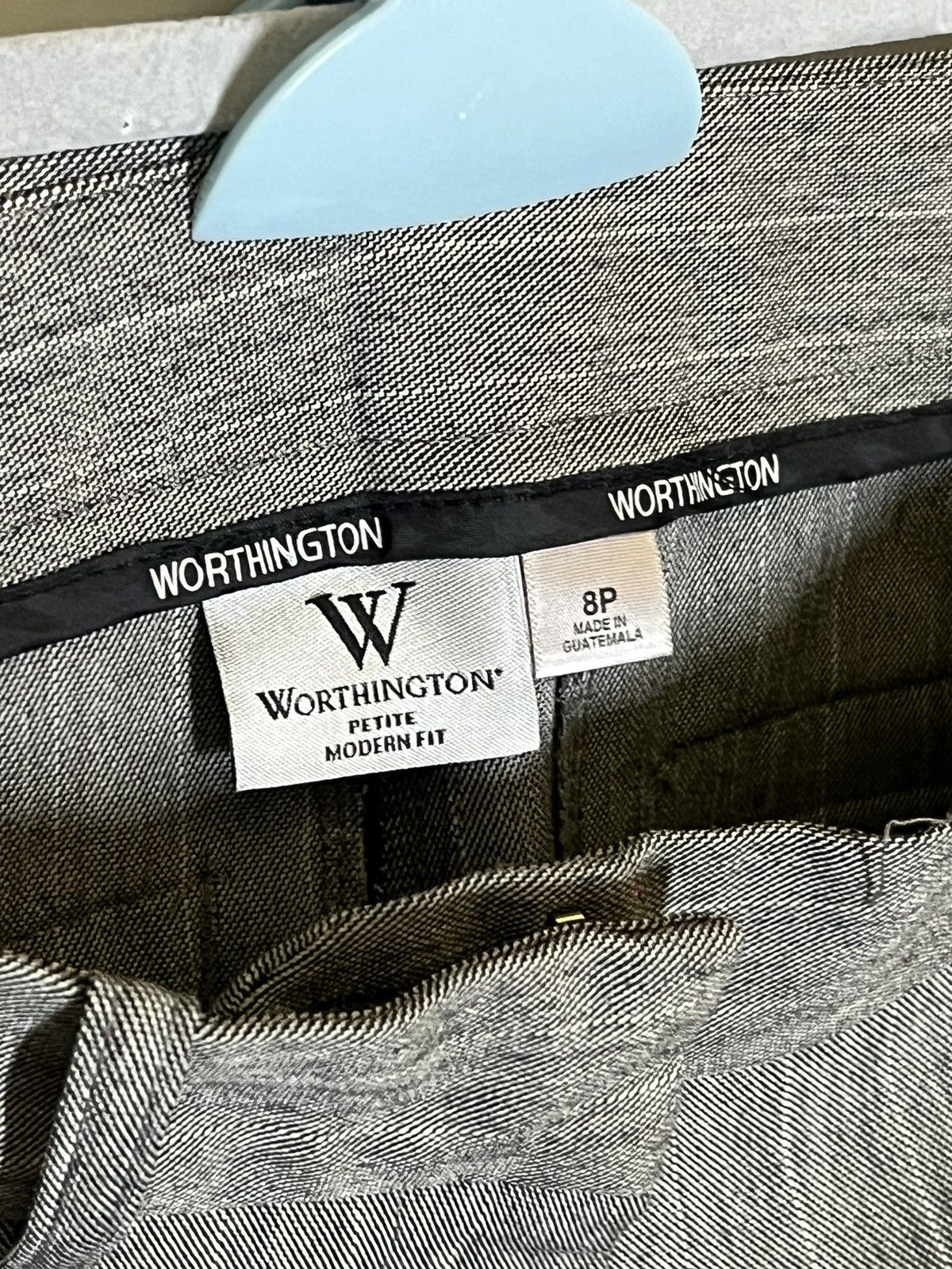Worthington Worthington Grey Pinstripe Dress Pants Size 26" / US 2 / IT 38 - 3 Thumbnail