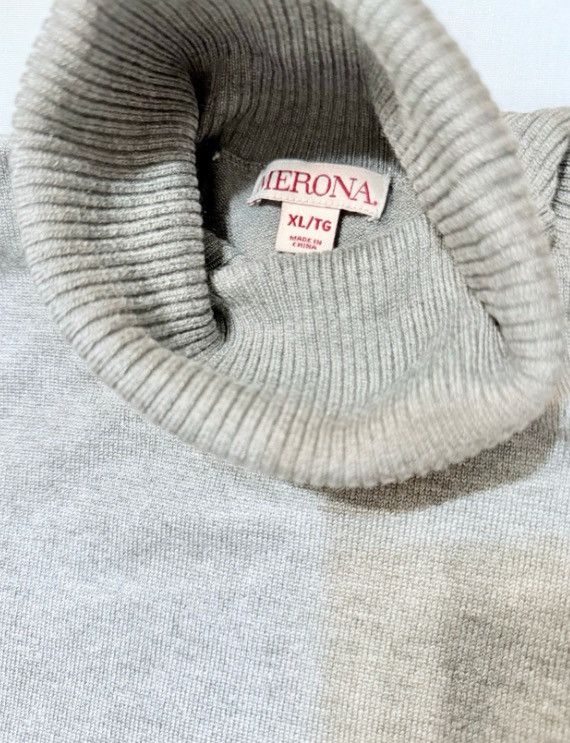 Merona Merona Gray Ribbed Turtleneck Sweater – Size XL Size XL / US 12-14 / IT 48-50 - 7 Thumbnail