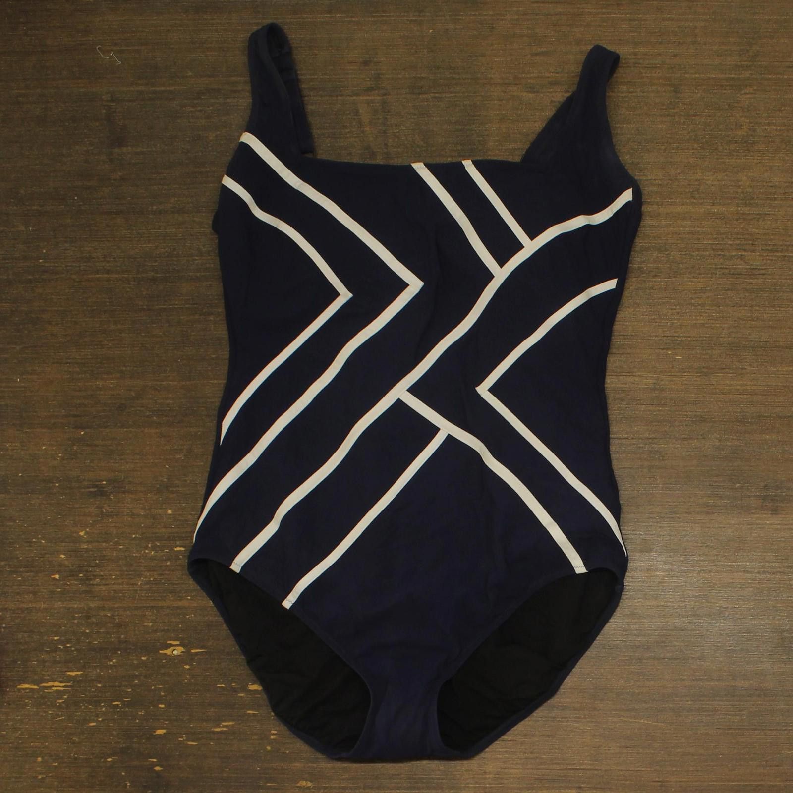 Other Gottex One-piece Swimsuit Mm172ur Navy Blue / White 16 Size ONE SIZE - 1 Thumbnail