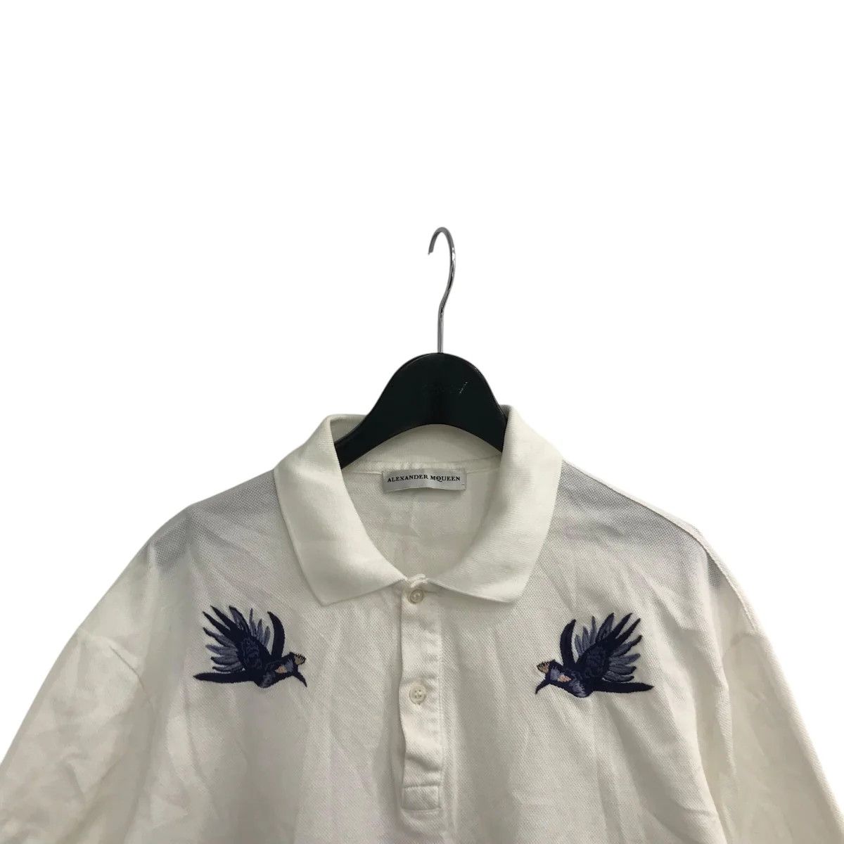 Alexander McQueen Bird Embroidered Polo Shirt Size US L / EU 52-54 / 3 - 3 Thumbnail