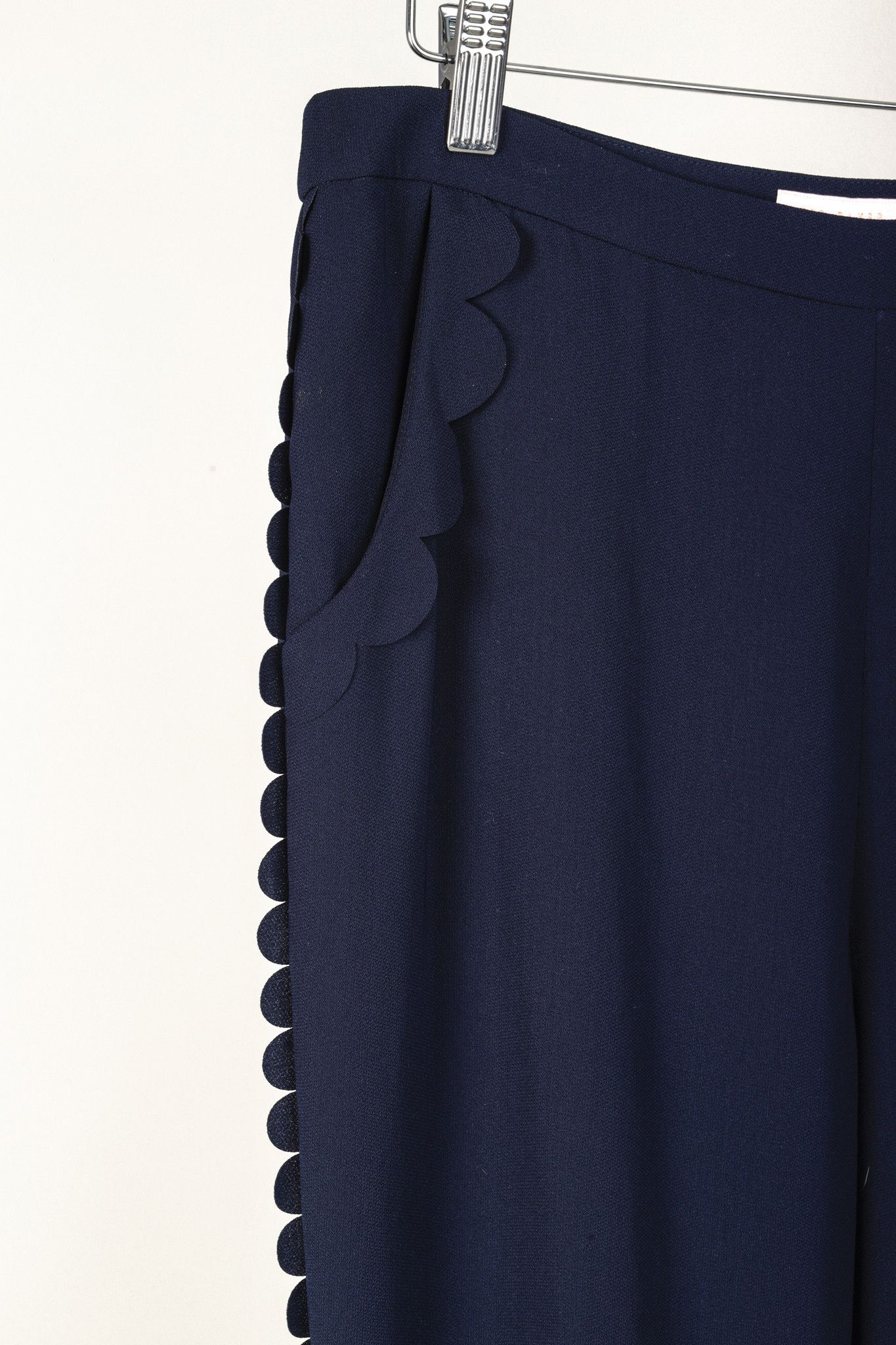 Ted Baker Ted Baker Dyanni Navy Scallop Hem Jogger Pants Size 32" / US 10 / IT 46 - 5 Thumbnail