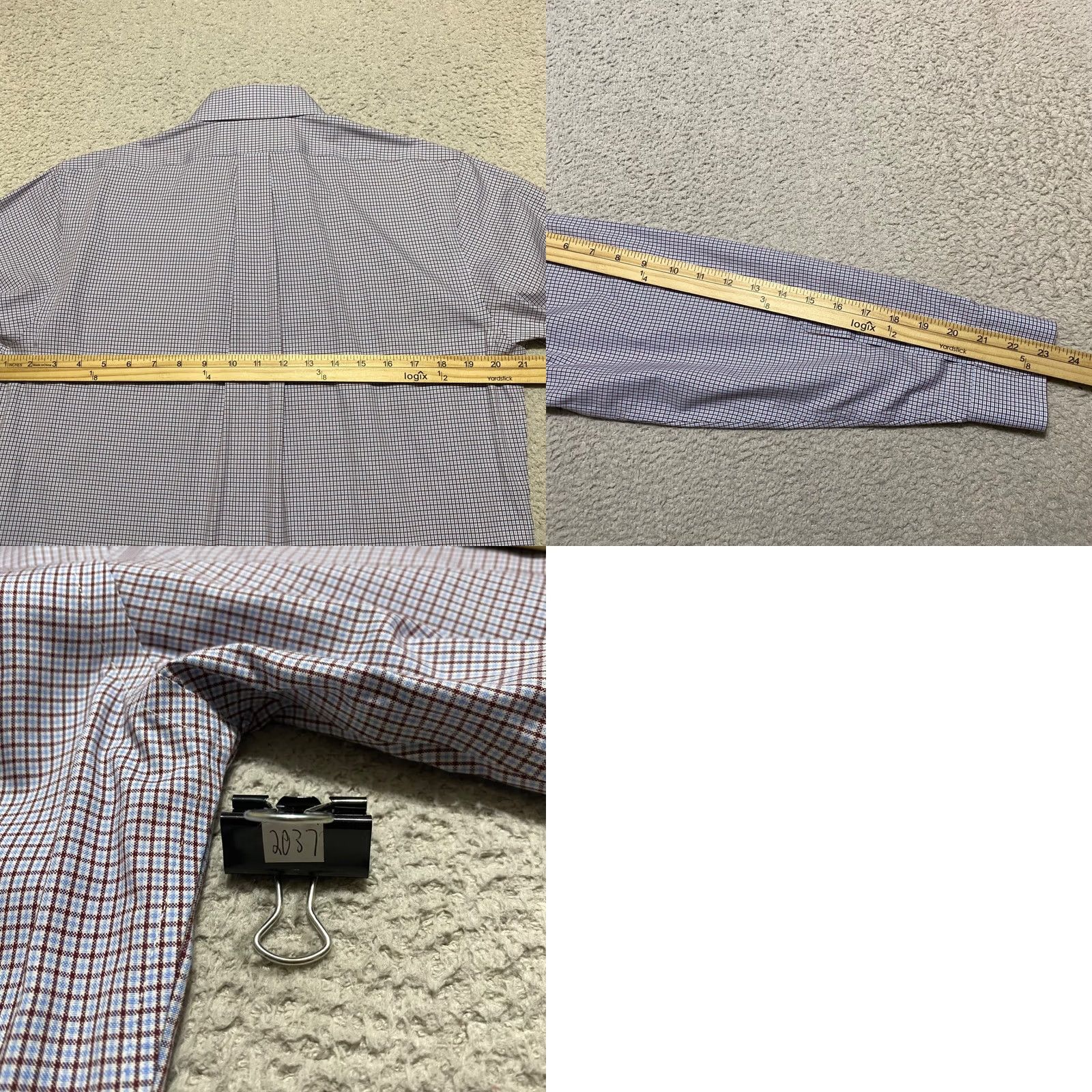 Brooks Brothers Brooks Brothers Shirt Multicolor Plaid Check Button Front Long Sleeve sz 15 Mens Size US M / EU 48-50 / 2 - 8 Thumbnail