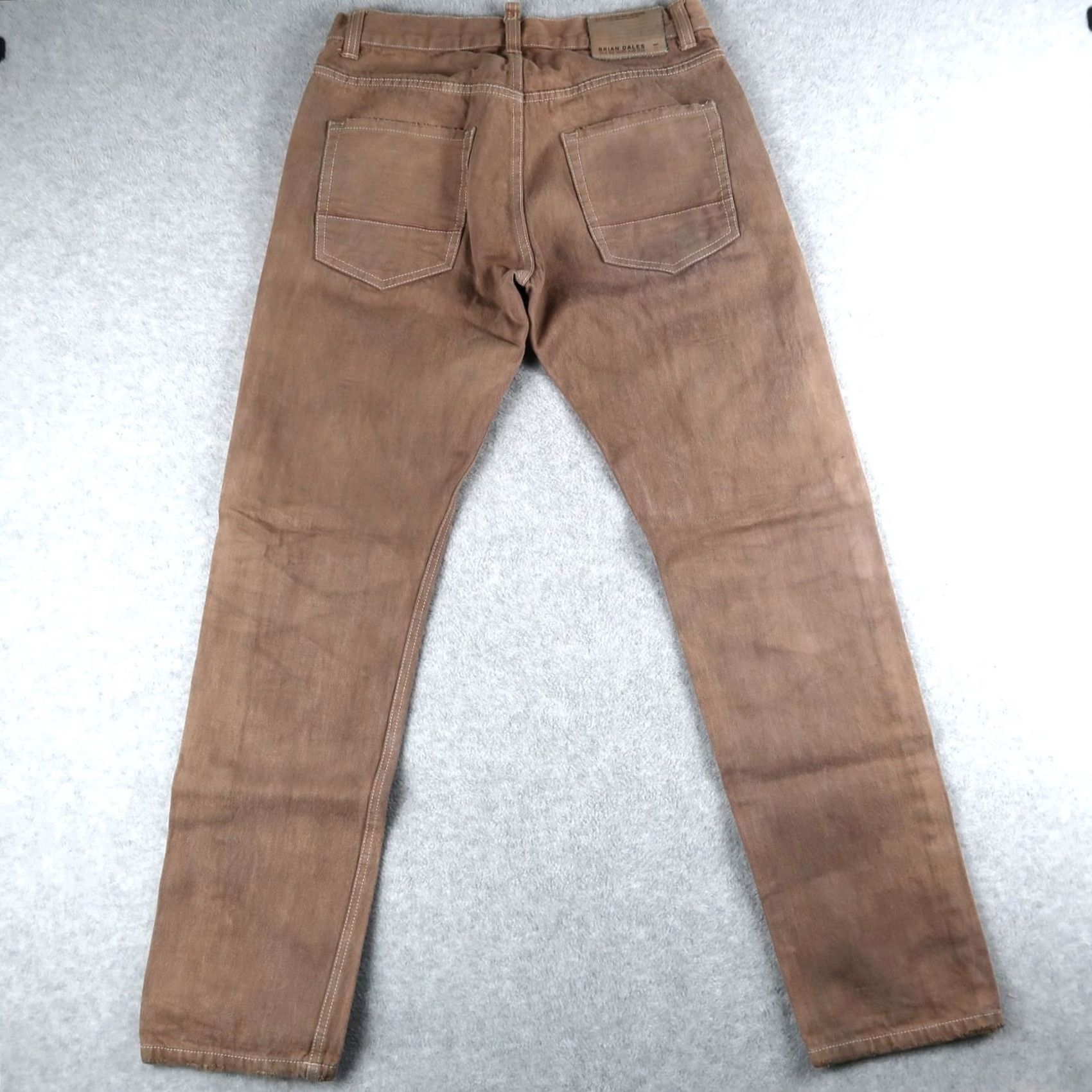 Brian Dales Brian Dales Denim Jeans Brown Men’s 32 Regular 5-Pocket Style Straight Italy Vintage? Size US 32 / EU 48 - 2 Thumbnail
