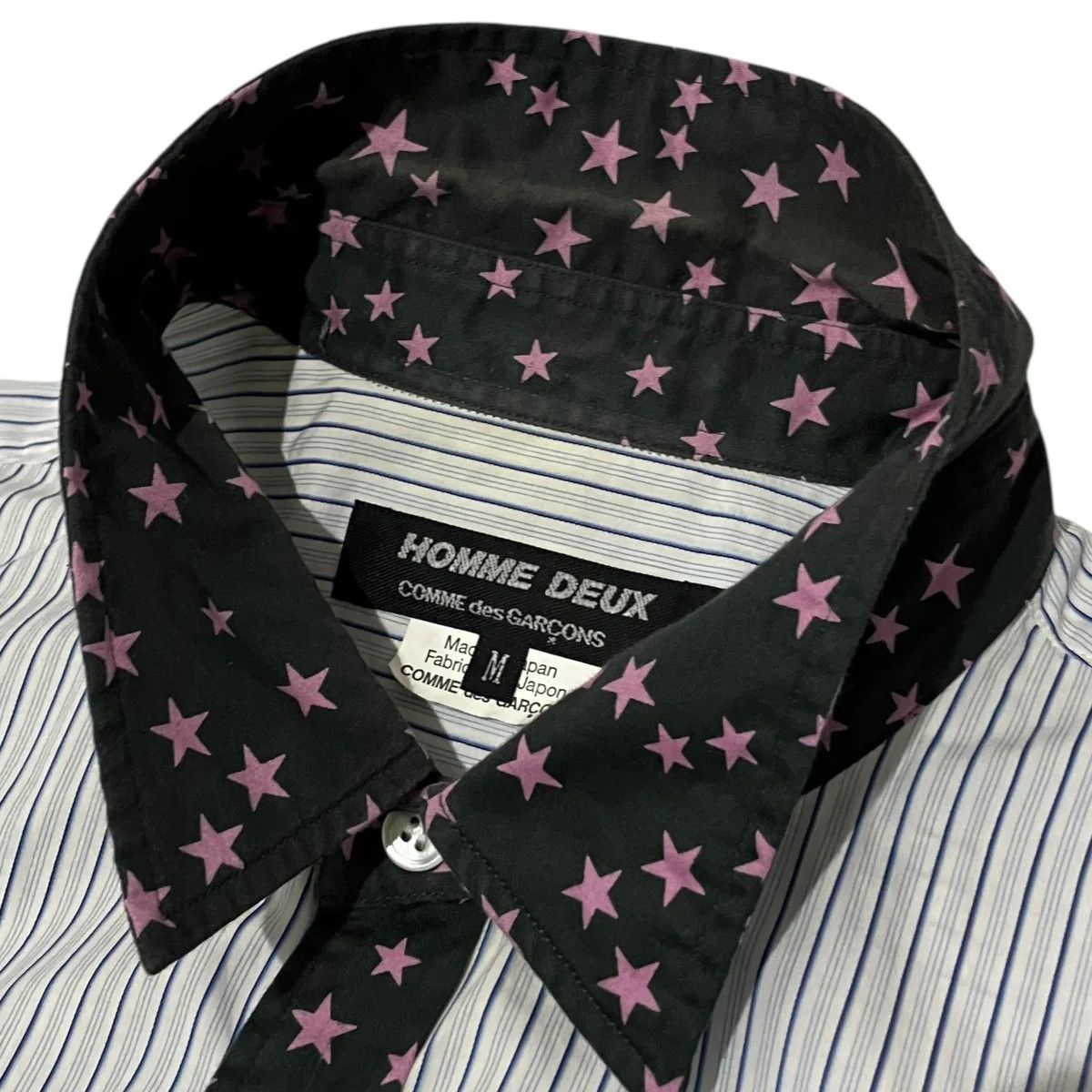 Comme des Garcons Homme Deux Star Motif Long Sleeve Shirt Size US M / EU 48-50 / 2 - 2 Thumbnail