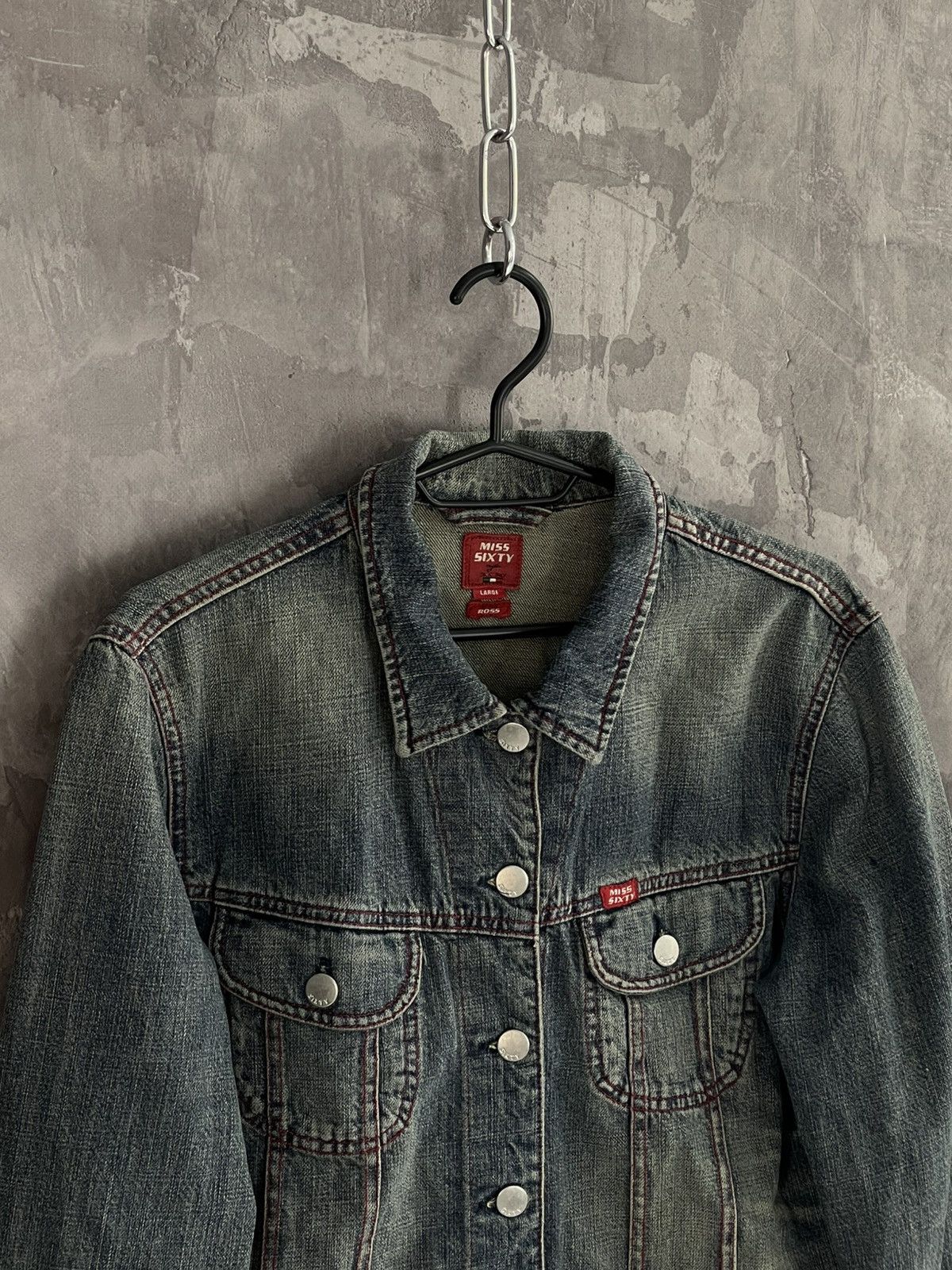 Hysteric Glamour × Japanese Brand × Miss Sixty Vintage Y2K Miss Sixty Denim Jacket Size L / US 10 / IT 46 - 6 Thumbnail