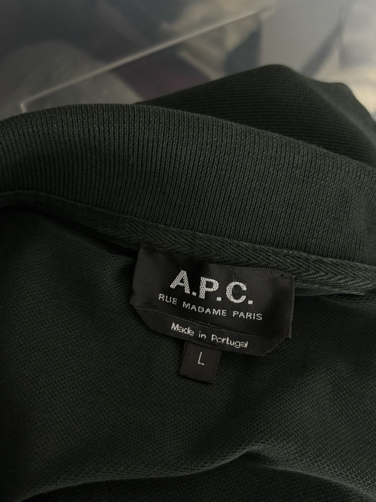 A.P.C. A.P.C. Dark Green Polo Shirt Size US L / EU 52-54 / 3 - 7 Thumbnail
