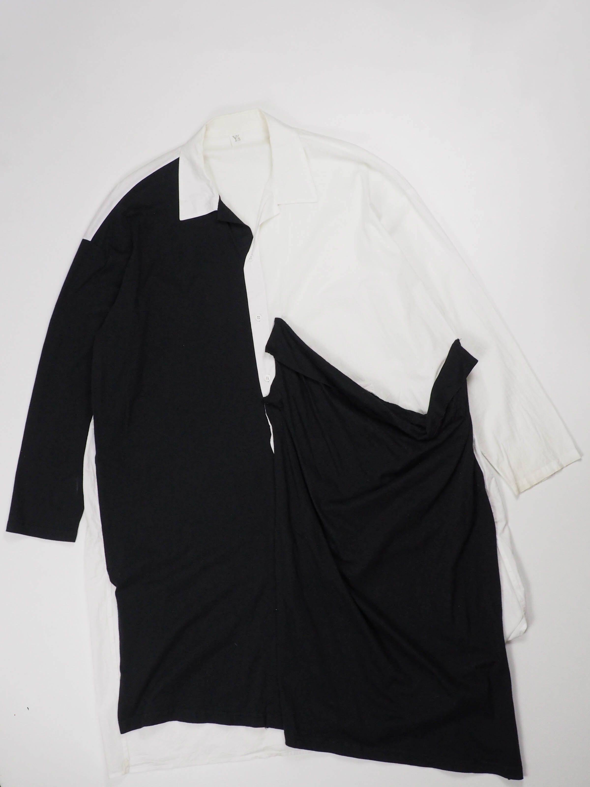 Yohji Yamamoto Y's side gathered shirtdress Size L / US 10 / IT 46 - 1 Thumbnail