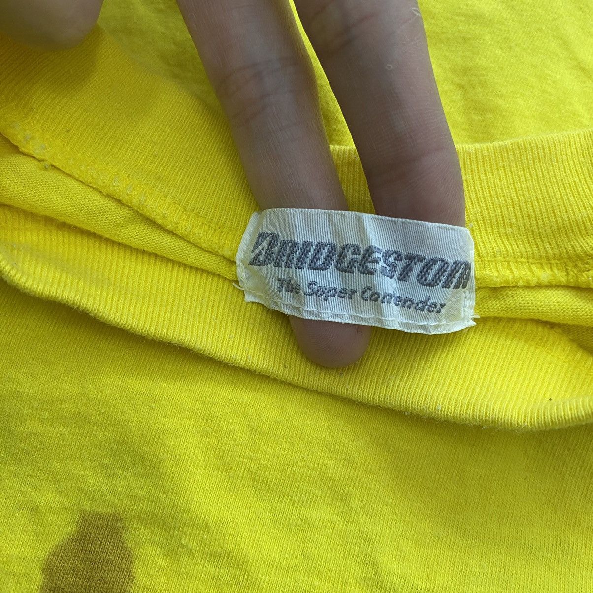 Vintage Vintage HYPERAERO RV-1 Print BRIDGESTONE Motorsport Yellow Size US S / EU 44-46 / 1 - 6 Thumbnail