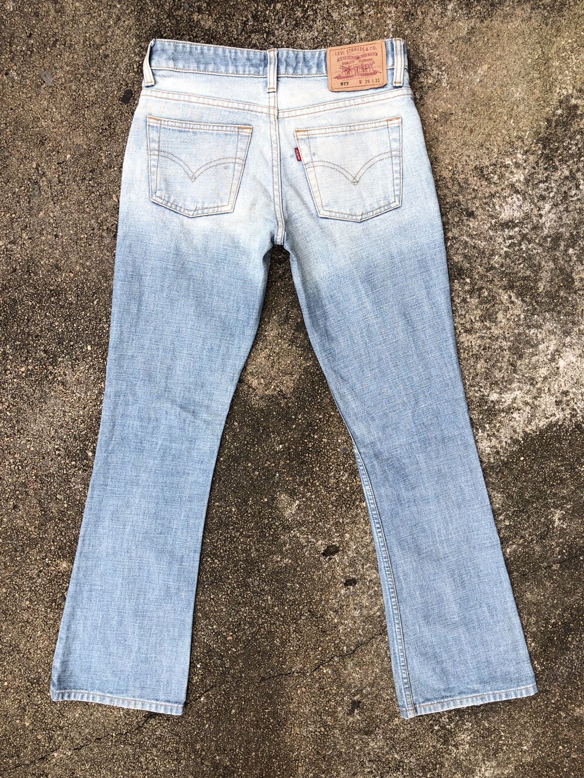 Levi's Vintage Clothing × Vintage Levi's 577 Women's Boyfriend Bot Cut Style Like New Size US 28 / EU 44 - 12 Thumbnail