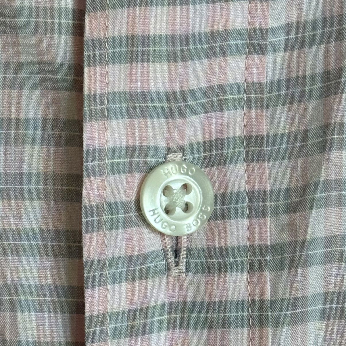 Hugo Hugo Boss Men’s Dress Shirt 15R Pink Size US M / EU 48-50 / 2 - 6 Thumbnail