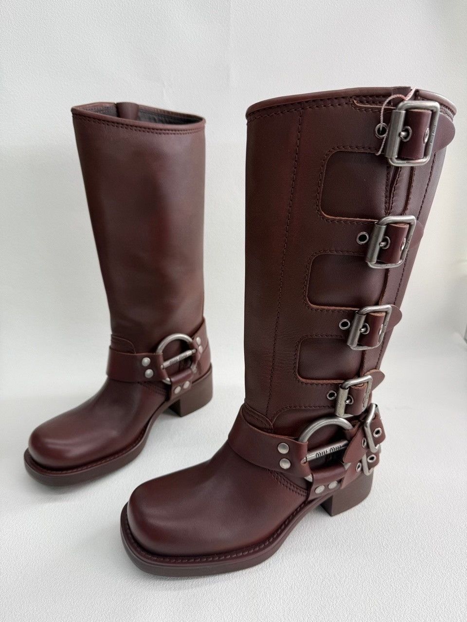 Miu Miu Miu Miu Retro Brown Boots us_5 Women Size US 5 / IT 35 - 1 Thumbnail