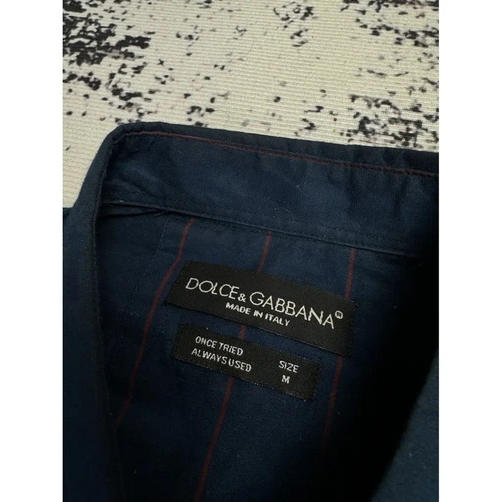 Dolce & Gabbana Dolce Gabbana Shirt Navy Size M Size US M / EU 48-50 / 2 - 4 Thumbnail