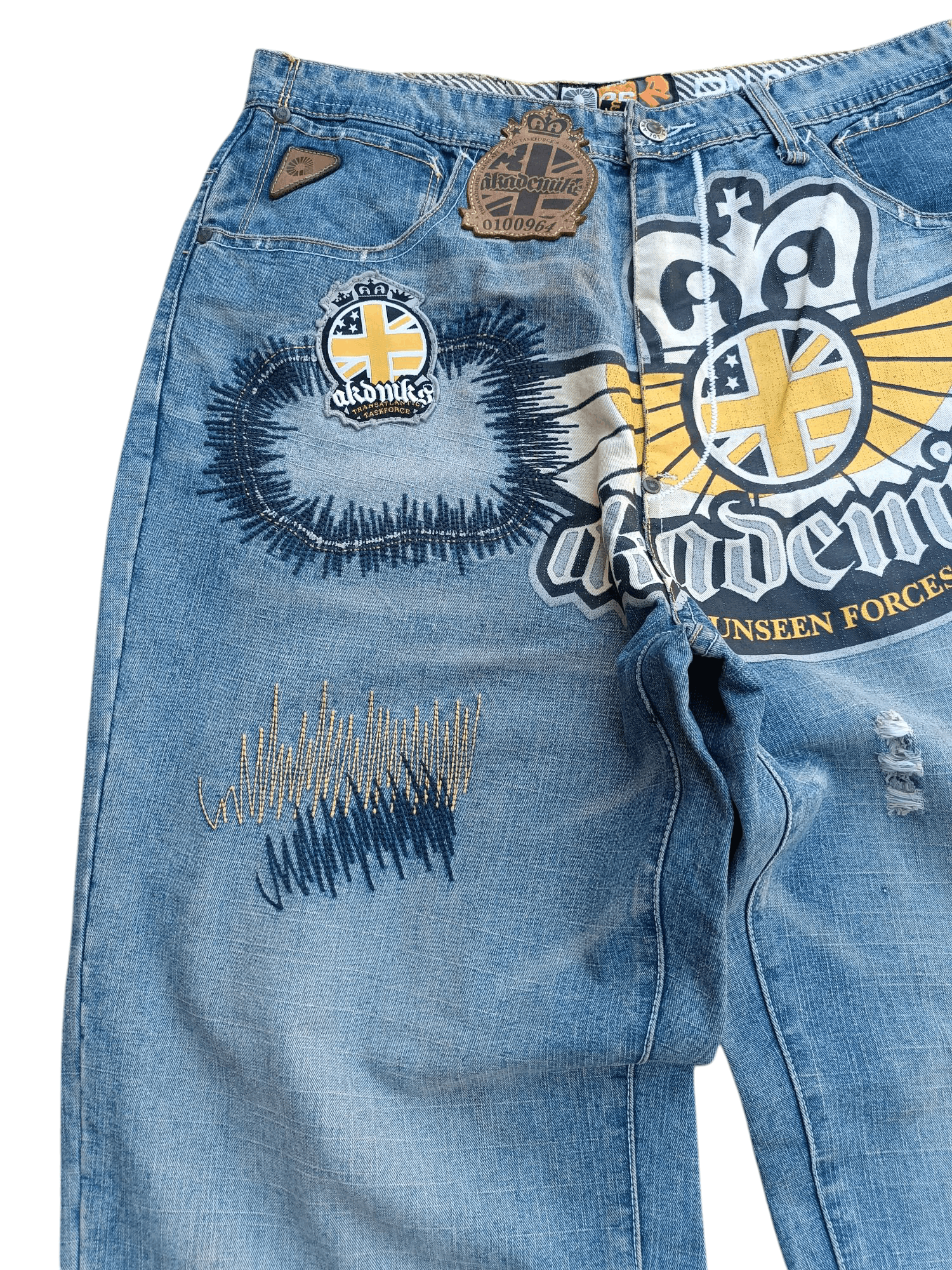 Akademiks Vintage Akademiks Loose Baggy Straight Leg Big Logo Jeans Size US 32 / EU 48 - 4 Thumbnail