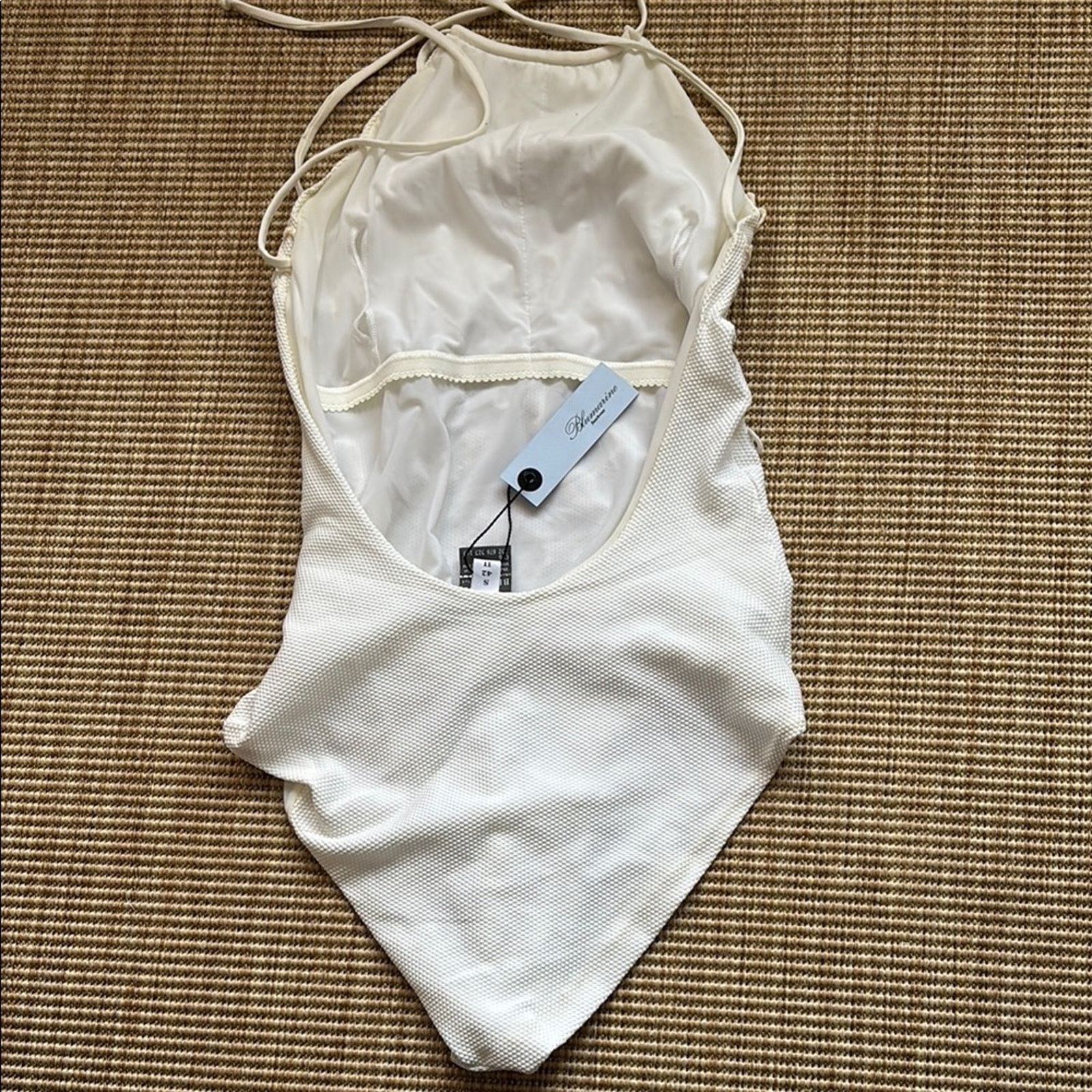 Blumarine NWT Blumarine White Floral One Piece Swimsuit Size S Size ONE SIZE - 10 Thumbnail