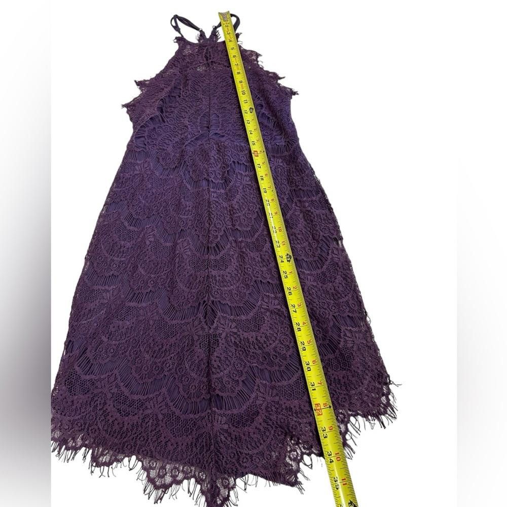 Free People Free People l She’s Got It Purple Lace Mini Dress XS Size XS / US 0-2 / IT 36-38 - 3 Thumbnail