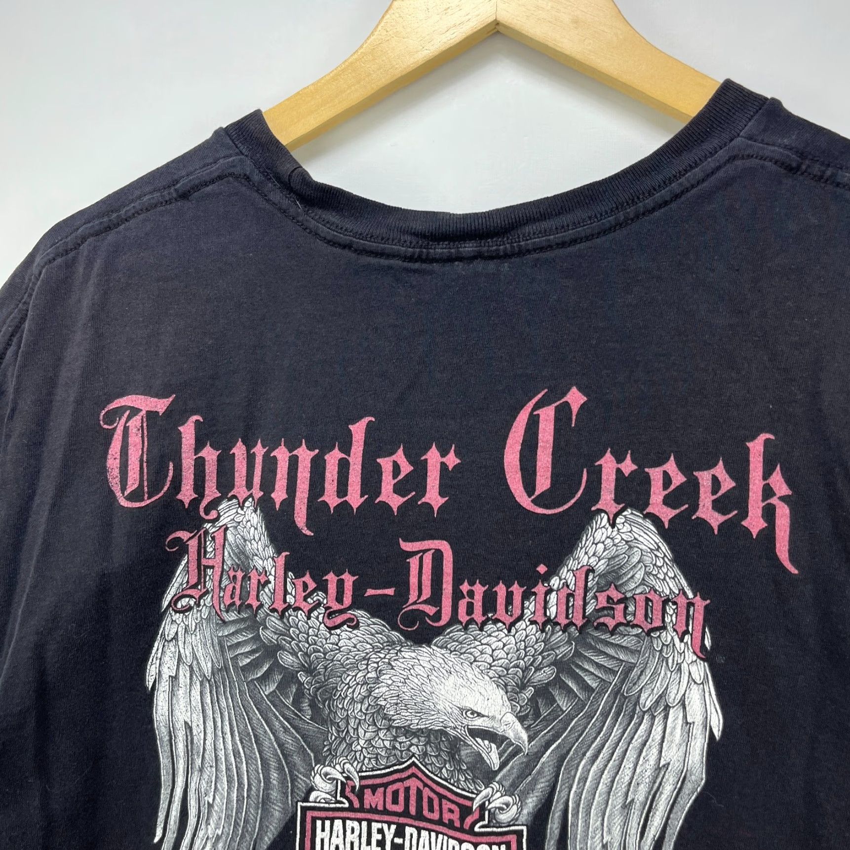 Harley Davidson VINTAGE Harley-Davidson Eagle Wings Goth T-Shirt 2XL Sun Faded Size US XXL / EU 58 / 5 - 7 Thumbnail