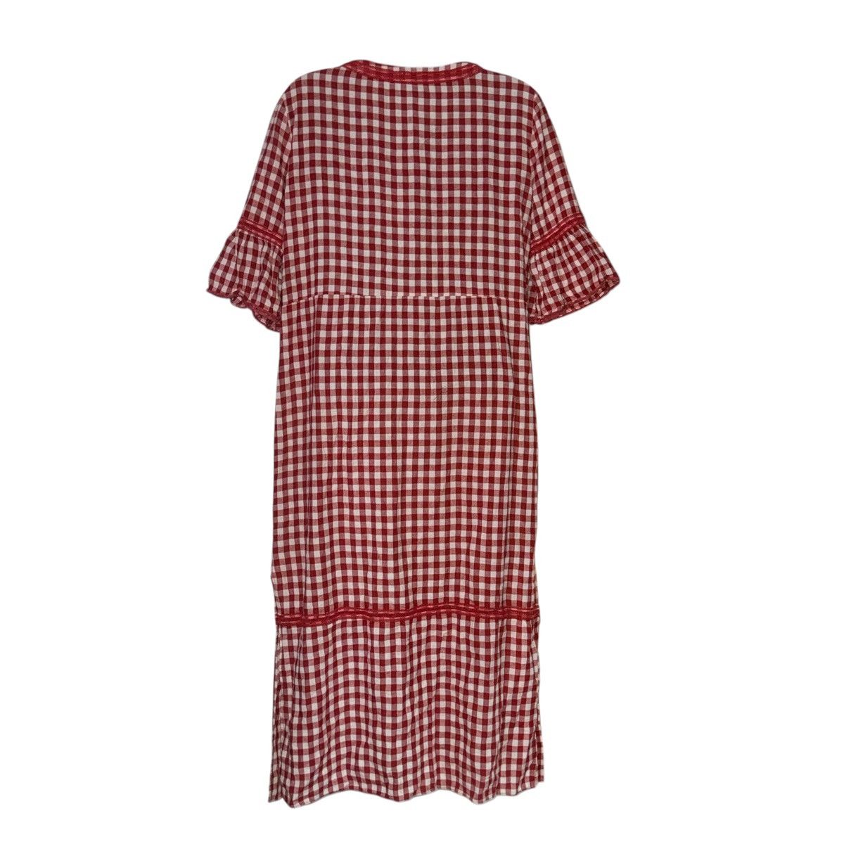 Other POL red and white gingham lace up flutter sleeve dress Size S / US 4 / IT 40 - 5 Thumbnail