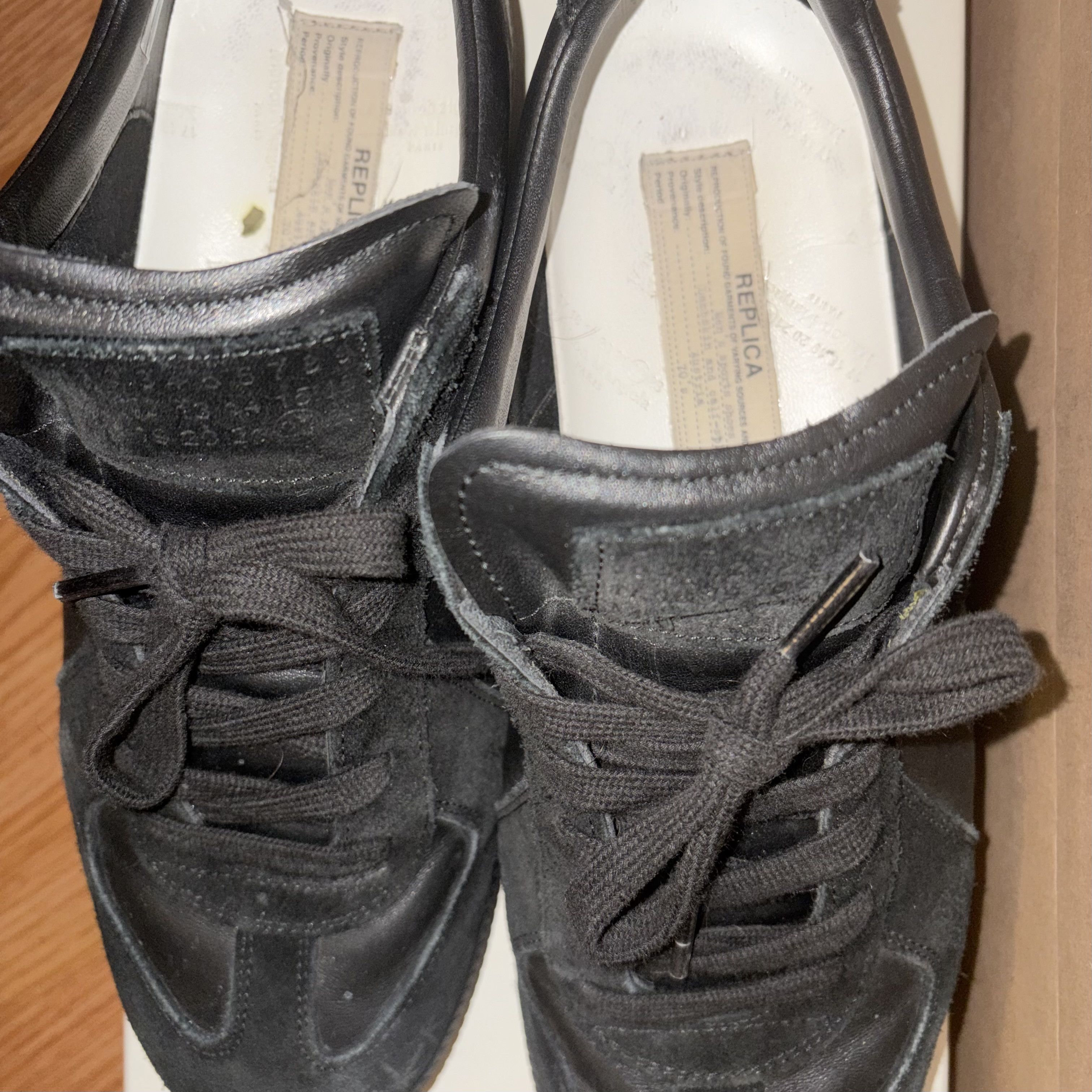 Maison Margiela Maison Margiela - Black Replica GAT Size 10 43 Size US 10 / EU 43 - 9 Thumbnail