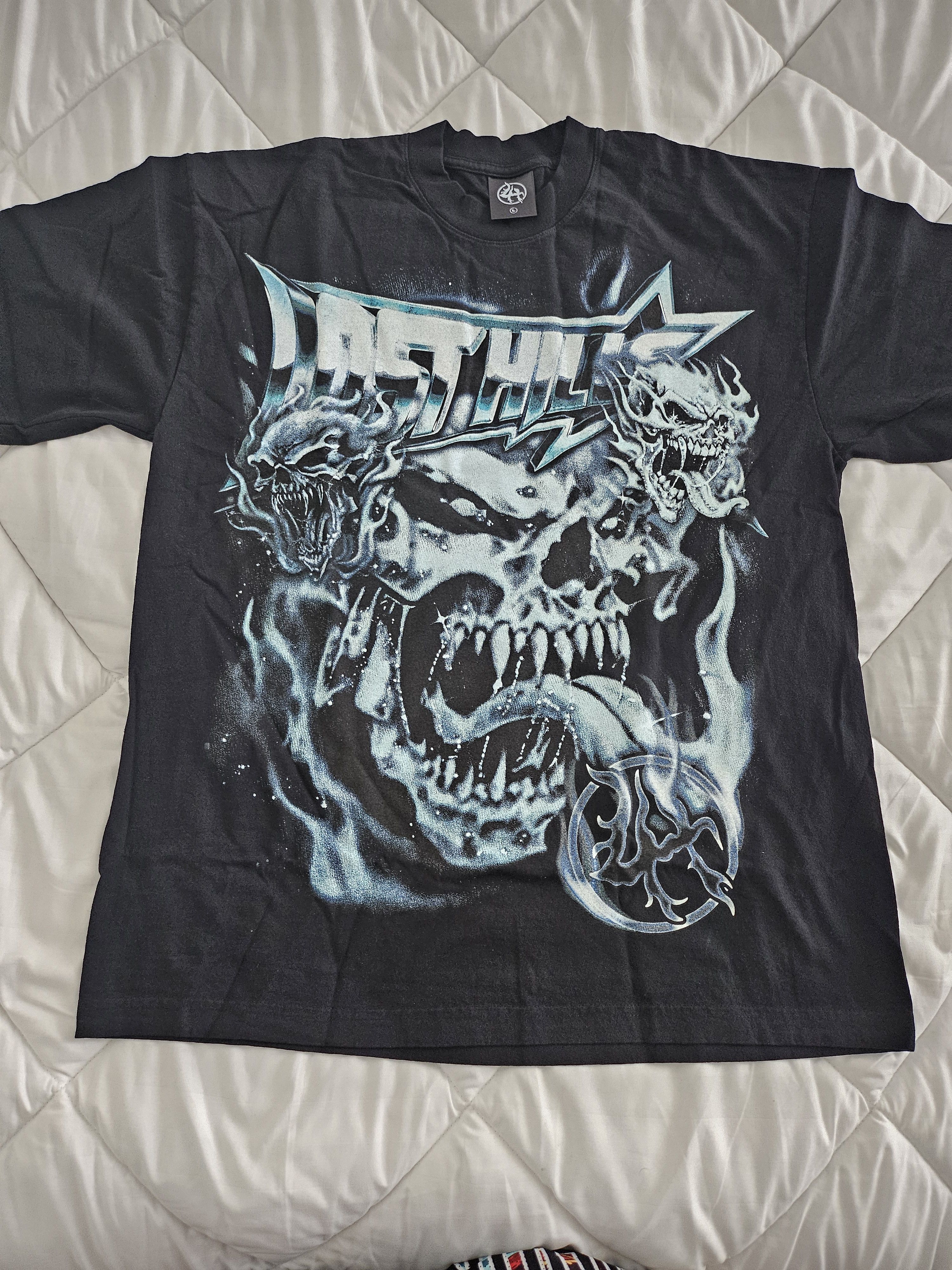 Lost hills Men's Large black skull Graphic LostHills T-Shirt Size US L / EU 52-54 / 3 - 1 Thumbnail