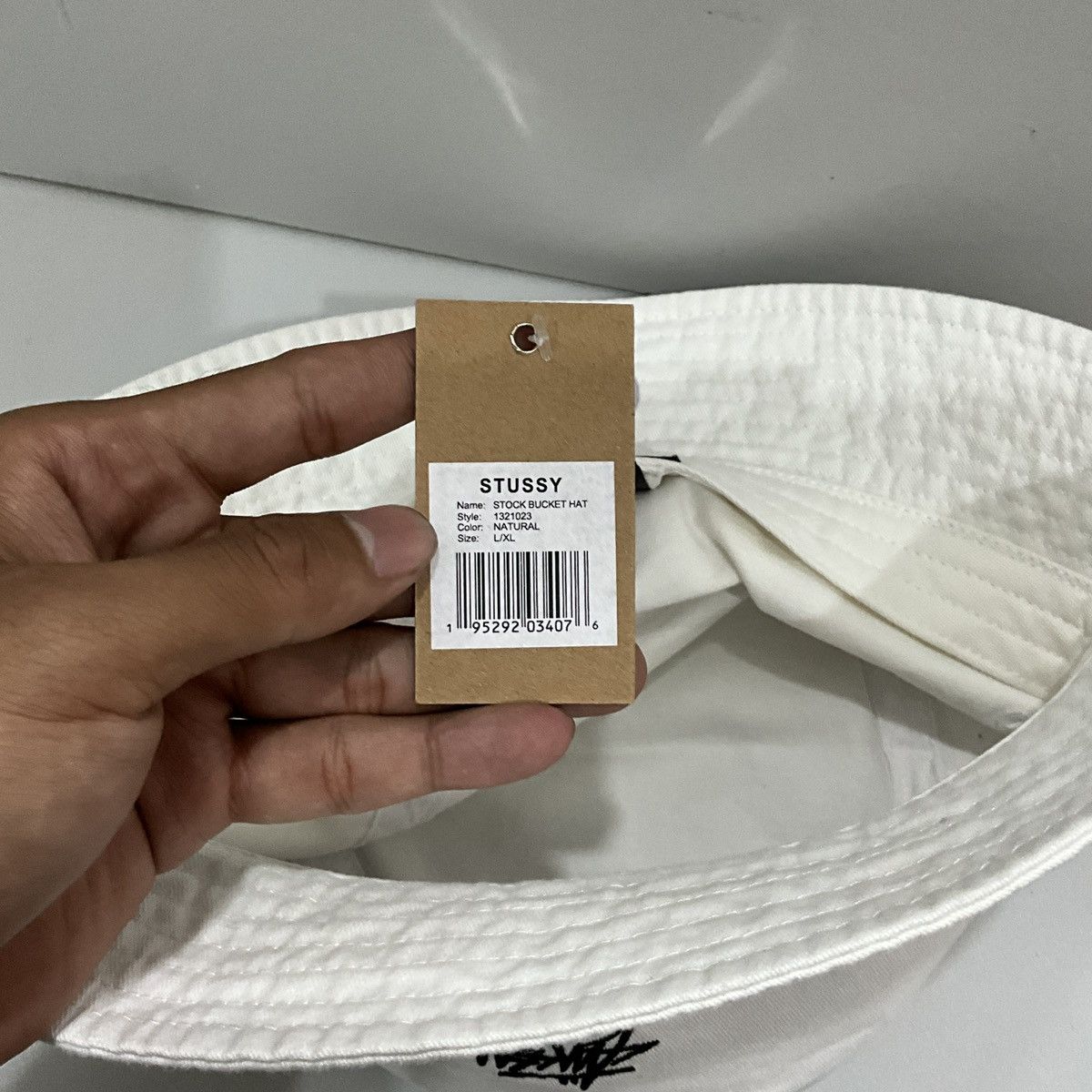 Stussy Stussy bucket hat white Size ONE SIZE - 3 Thumbnail