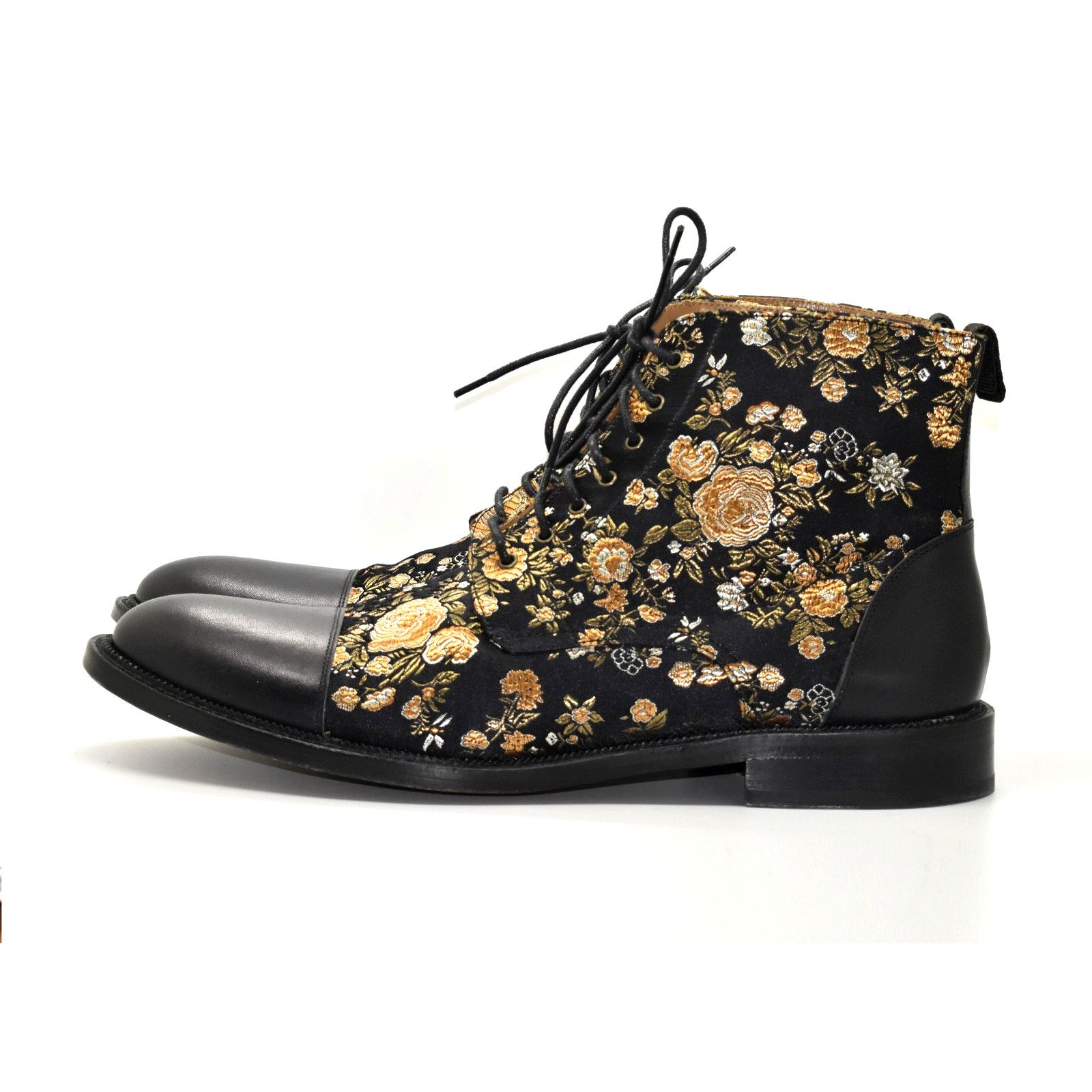 TAFT TAFT The Jack Eden Floral Jacquard Leather Cap Toe Boot 46 Size US 13 / EU 46 - 3 Thumbnail