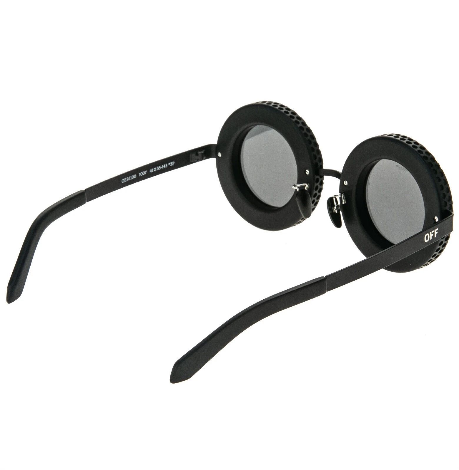 Off-White OFF-WHITE 100 OERI100 Black CHICAGO Round Bold Sunglasses Size ONE SIZE - 2 Thumbnail