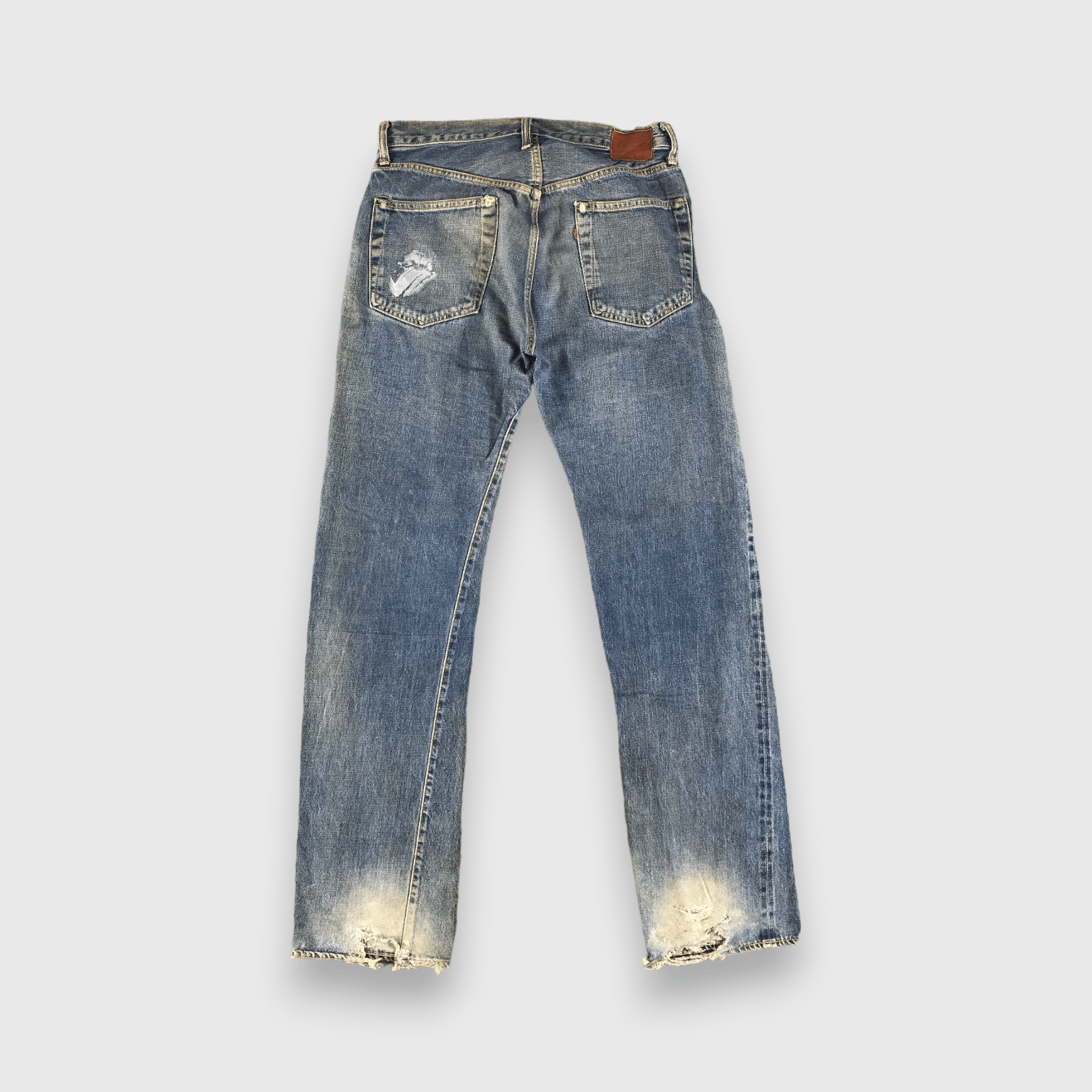Japanese Brand × Vintage Vintage Sewing Chop Redline Jeans-J2994 Size US 31 - 2 Thumbnail
