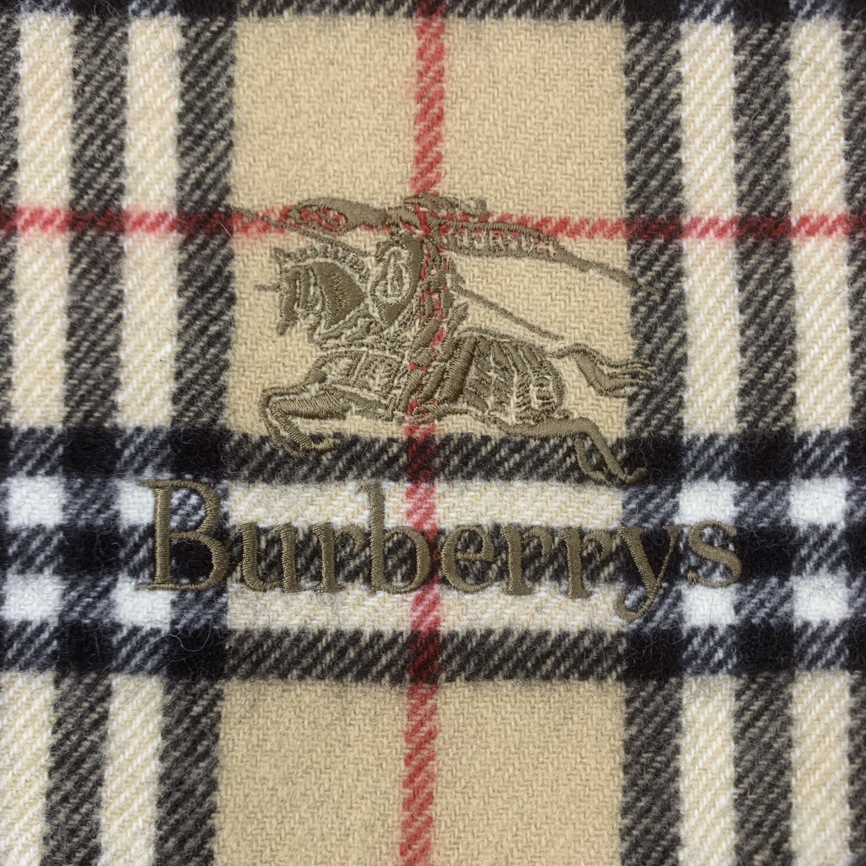 Burberry Burberry Scarf Wool Muffler Neck Wrap BL9286 Size ONE SIZE - 5 Thumbnail