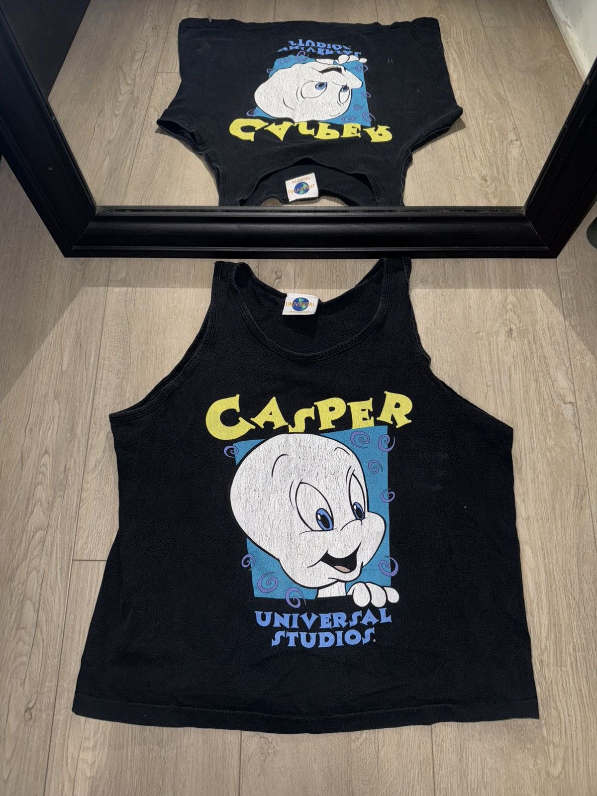 Vintage × Warner Bros Vintage / Y2K 1990s Casper Tank Top Shirt Size US L / EU 52-54 / 3 - 1 Thumbnail