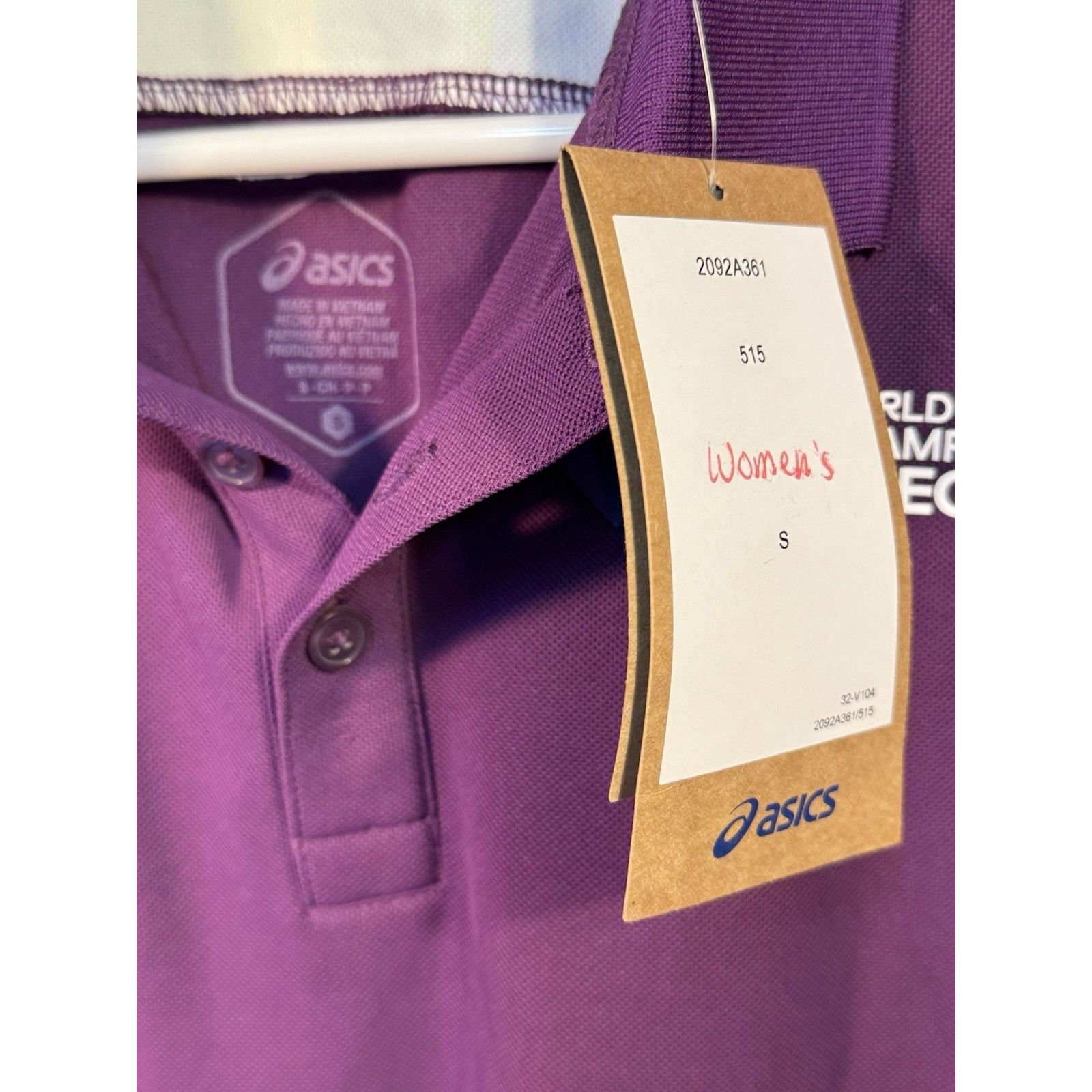 Asics ASICS Purple World Athletics Championships Oregon 22 Polo Wo Size US S / EU 44-46 / 1 - 3 Thumbnail