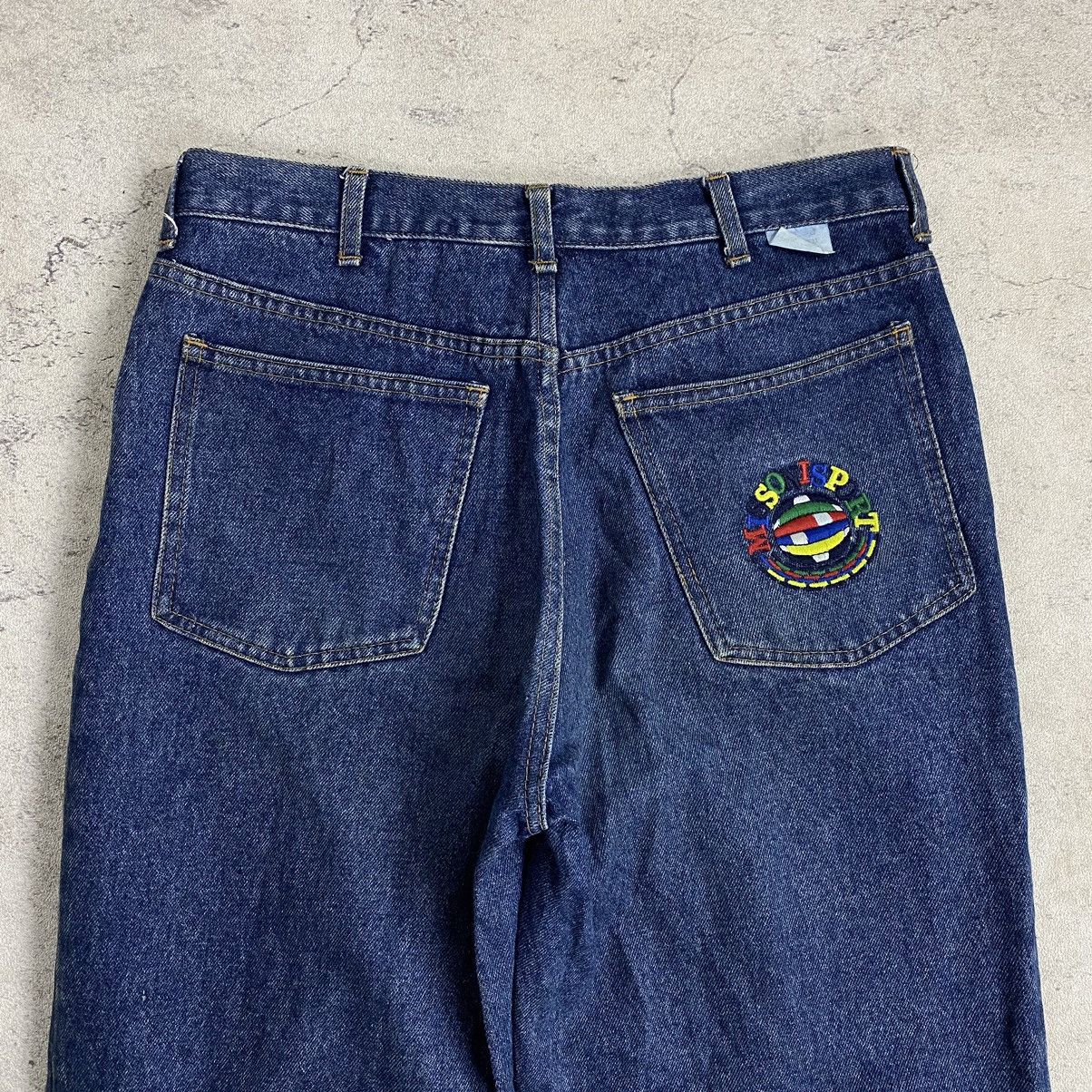 Designer × Missoni MISSONI Rainbow Logo Baggy jeans Size 30" / US 8 / IT 44 - 1 Thumbnail