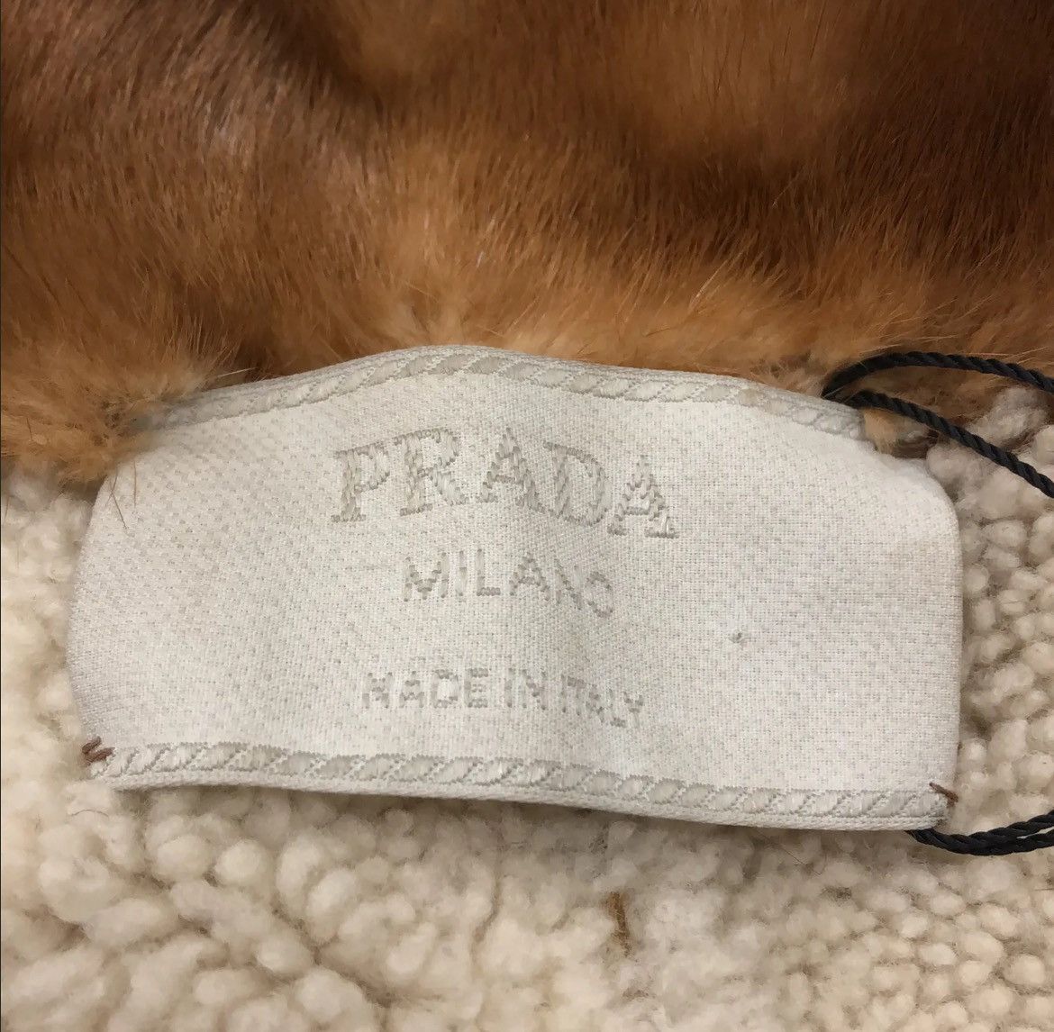 Prada Sheep Lined Mink Fur Leather Jacket Size M / US 6-8 / IT 42-44 - 4 Thumbnail
