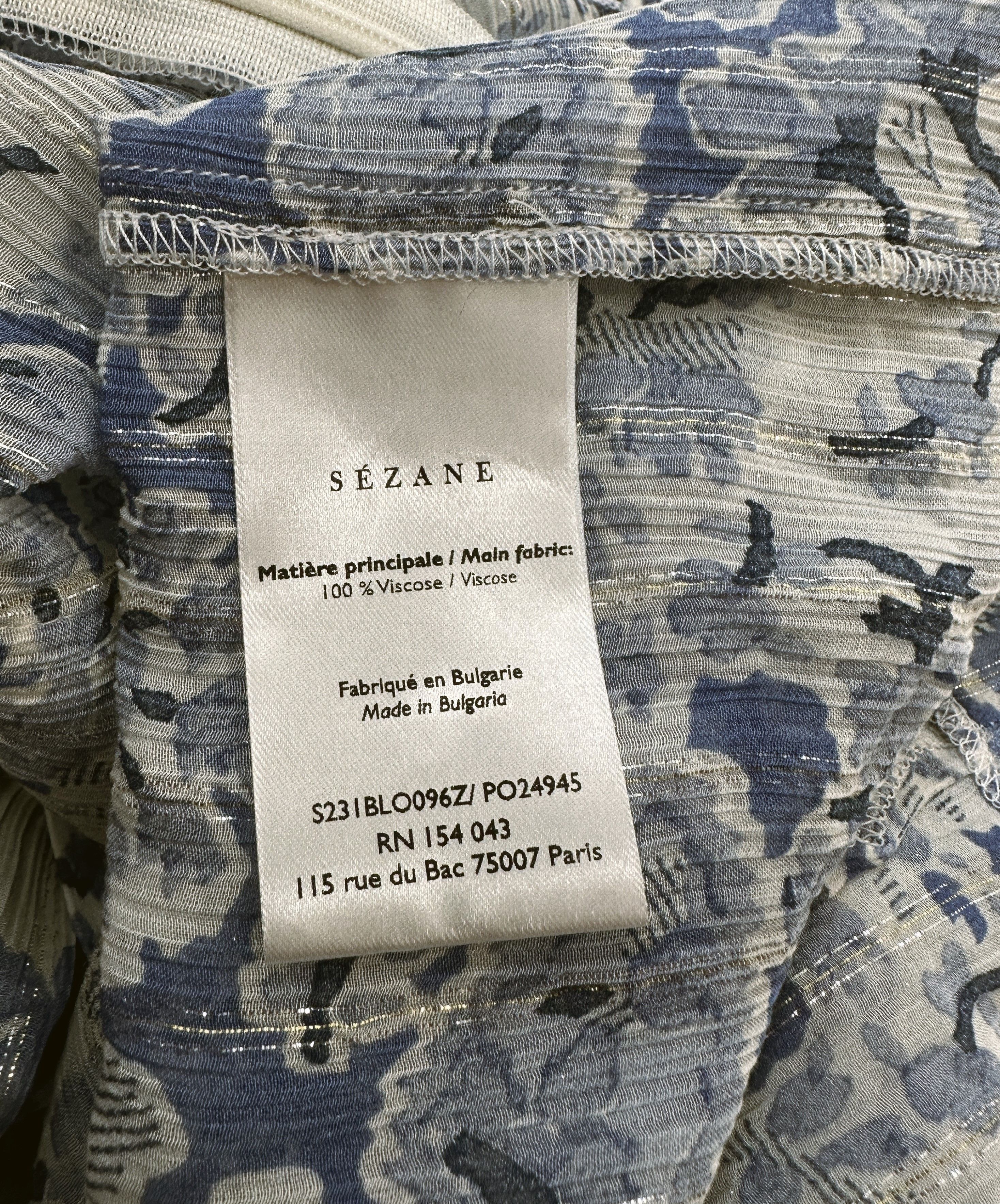 Sezane Blue Midi Skirt Size 26" / US 2 / IT 38 - 7 Thumbnail