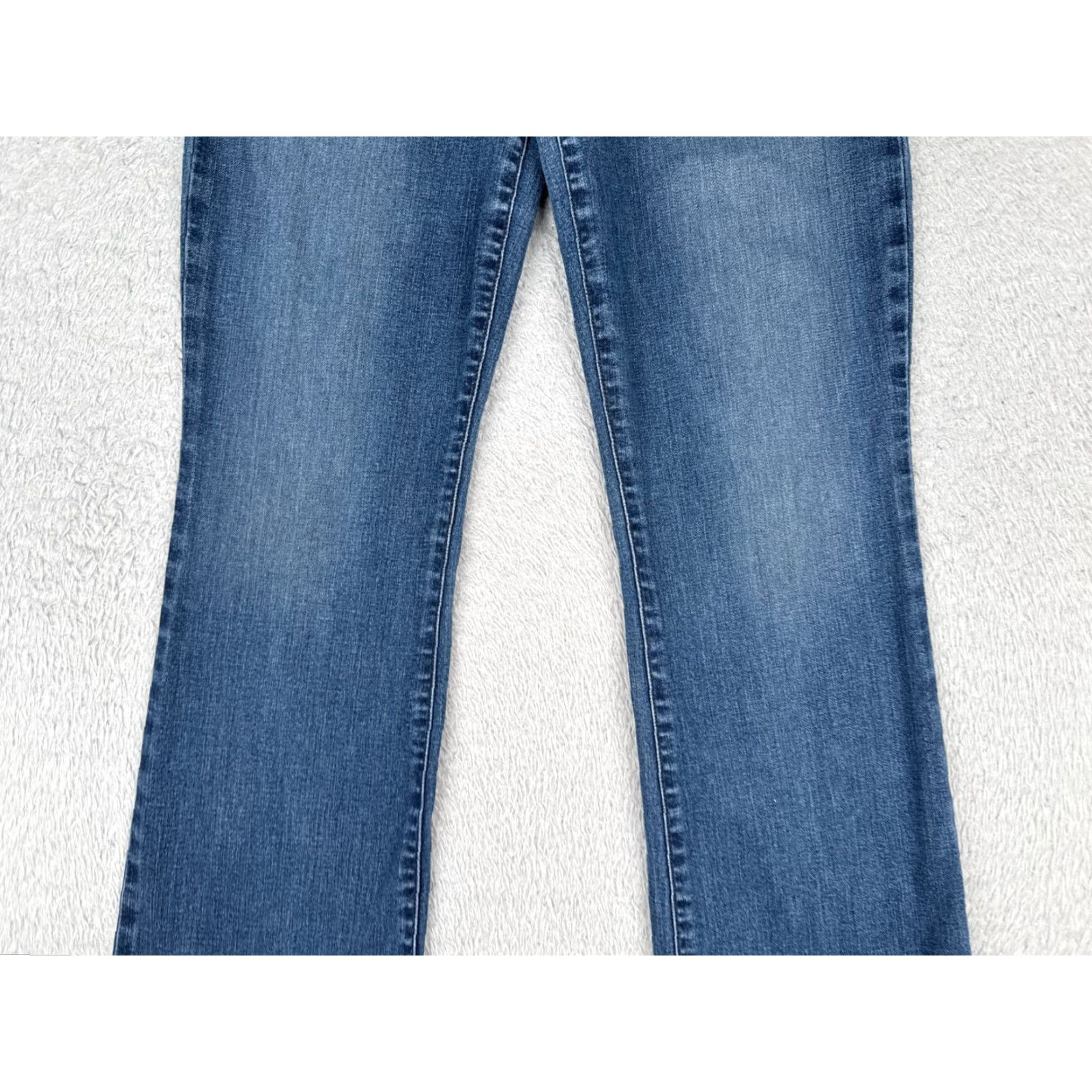 Anthropologie VINTAGE Level 99 Jeans Womens 28 Blue Denim Bootcut Mid 28x33 Jeans Boots Cut Size 28" / US 6 / IT 42 - 3 Thumbnail