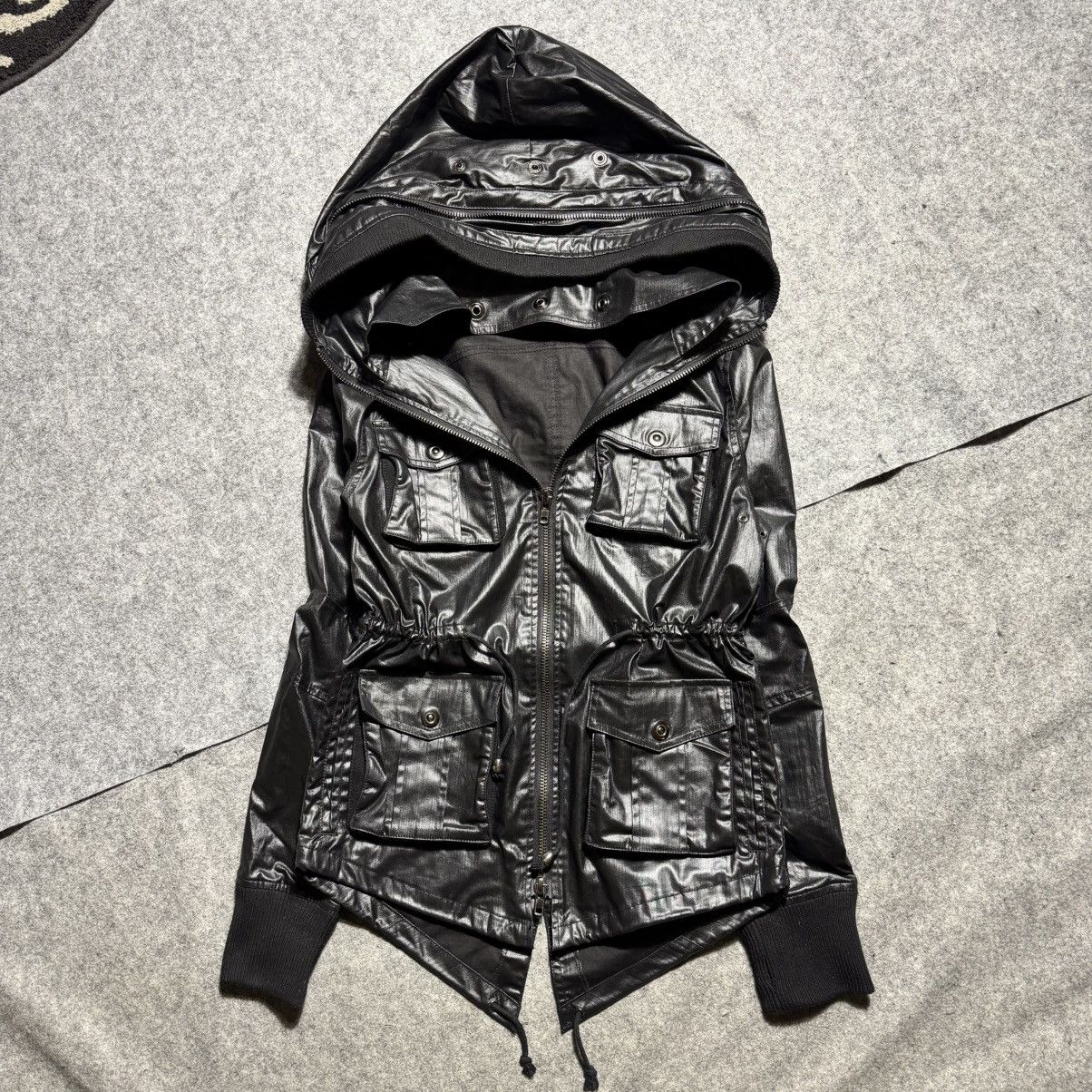 Le Grande Bleu (L.G.B.) 00s Vice Fairy Coated Rider Jacket hooded coating archive Size US L / EU 52-54 / 3 - 1 Thumbnail