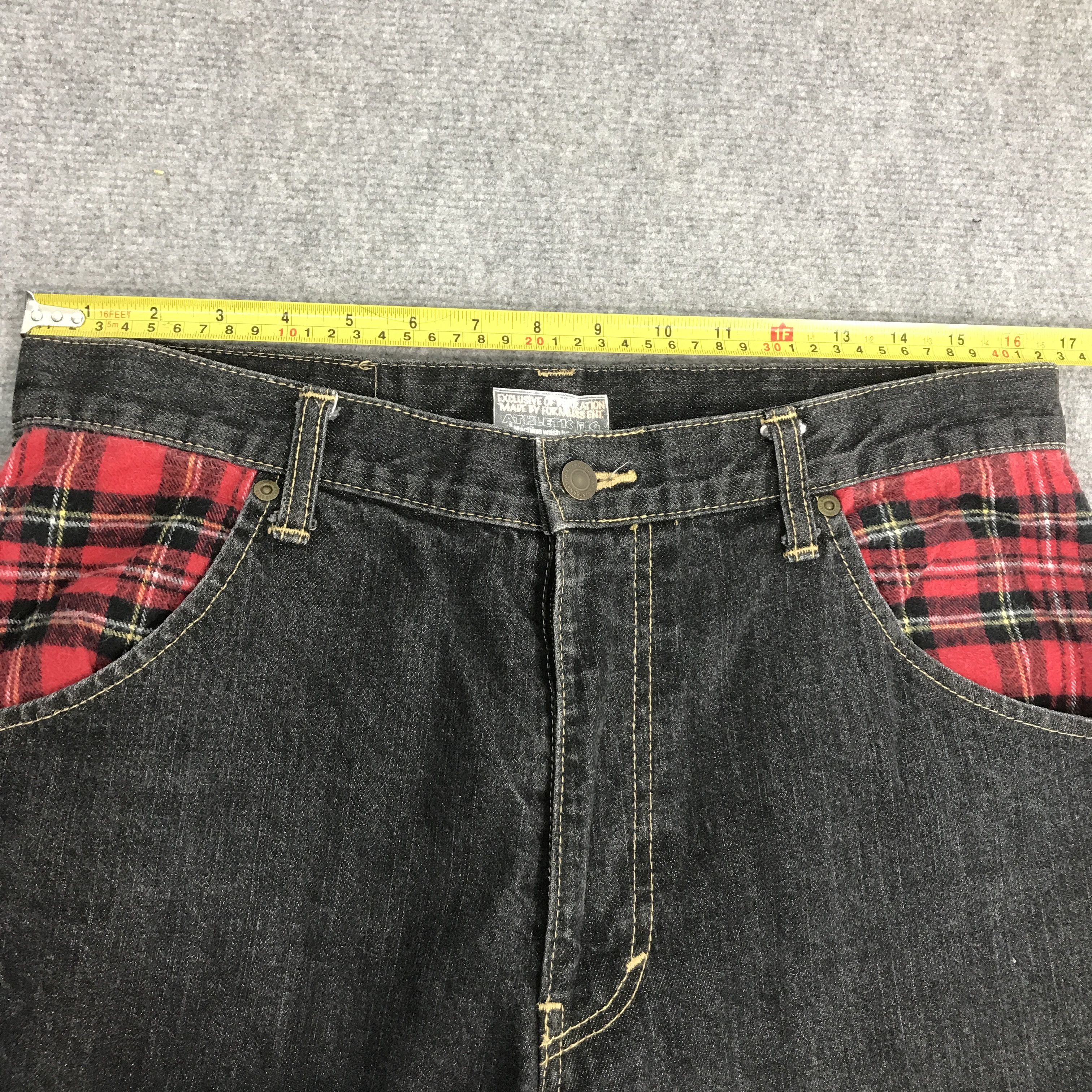 Japanese Brand Japan brand black denim leflah jeans pants Size US 31 - 7 Thumbnail
