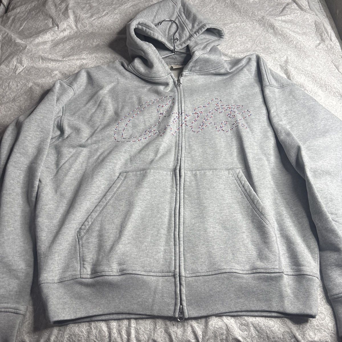 Corteiz Corteiz Grey Zip Hoodie | Grailed