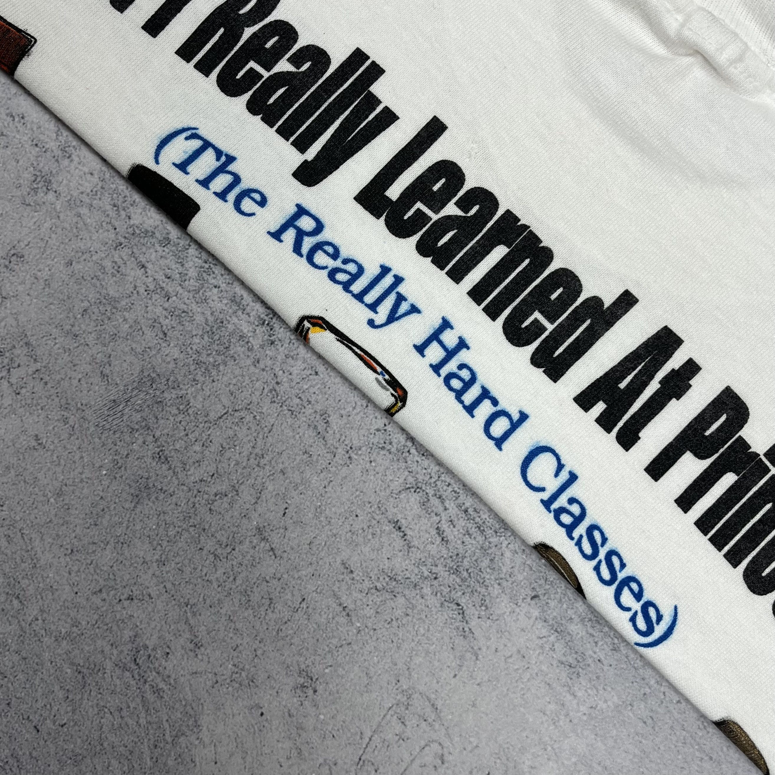 Vintage Vintage “What I Really Learned” Alcohol Funny T Shirt 1994 Size US M / EU 48-50 / 2 - 21 Thumbnail