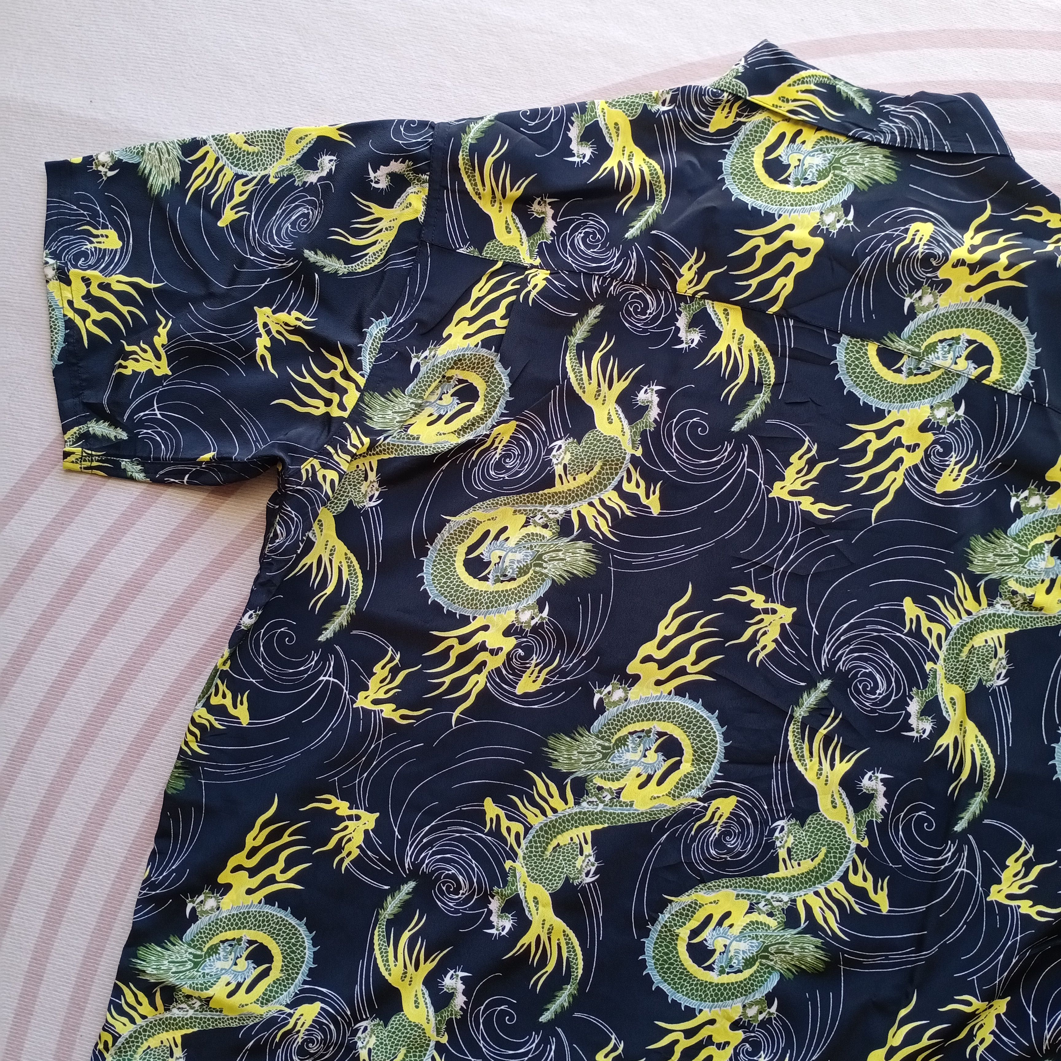 Japanese Brand STEVENSON Dragon Full Print Japanese Hawaii Toyo Sun Surf Size US XL / EU 56 / 4 - 8 Thumbnail