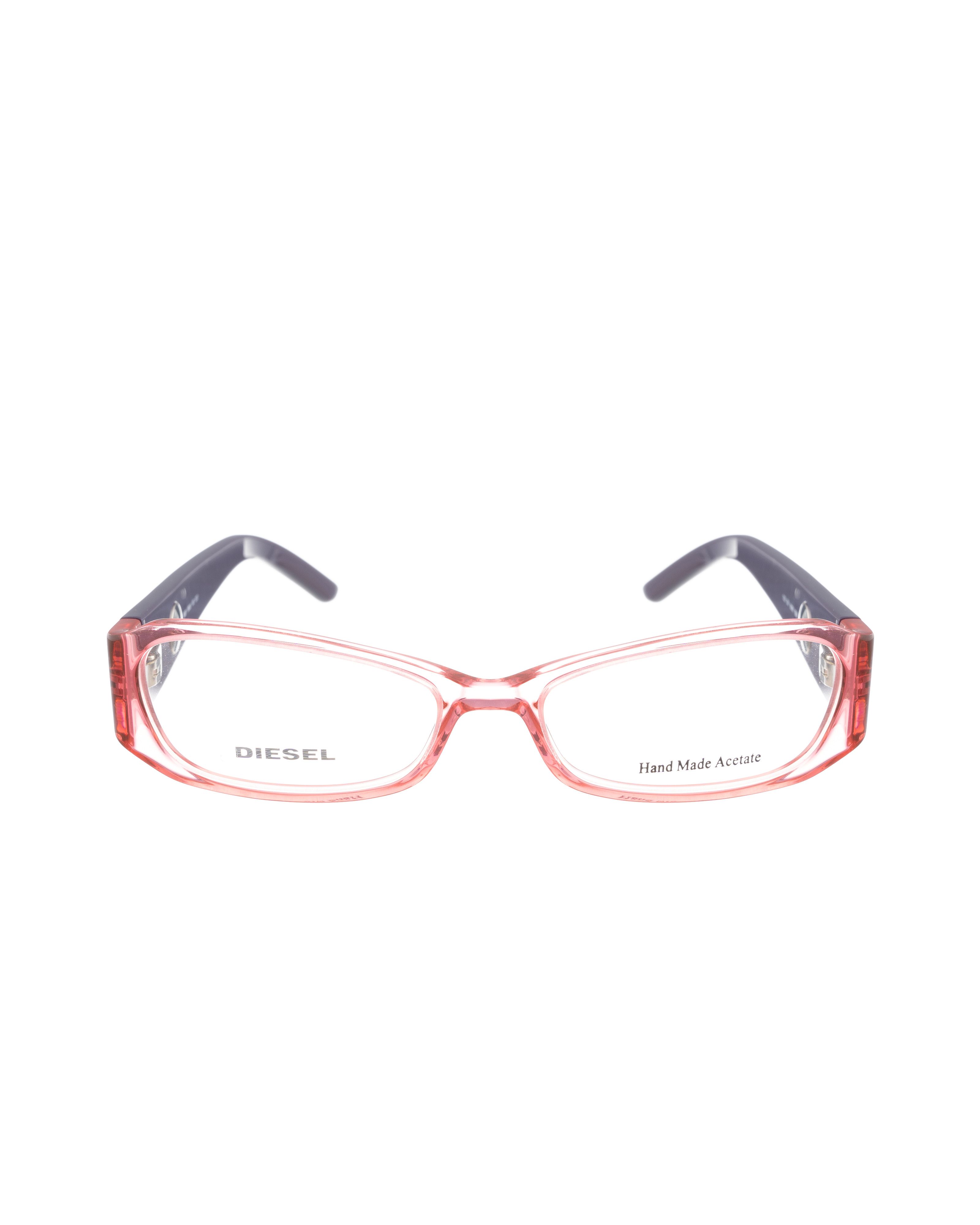 Diesel Diesel 00s Transparent Pink Glasses with Violet Temples Size ONE SIZE - 1 Thumbnail