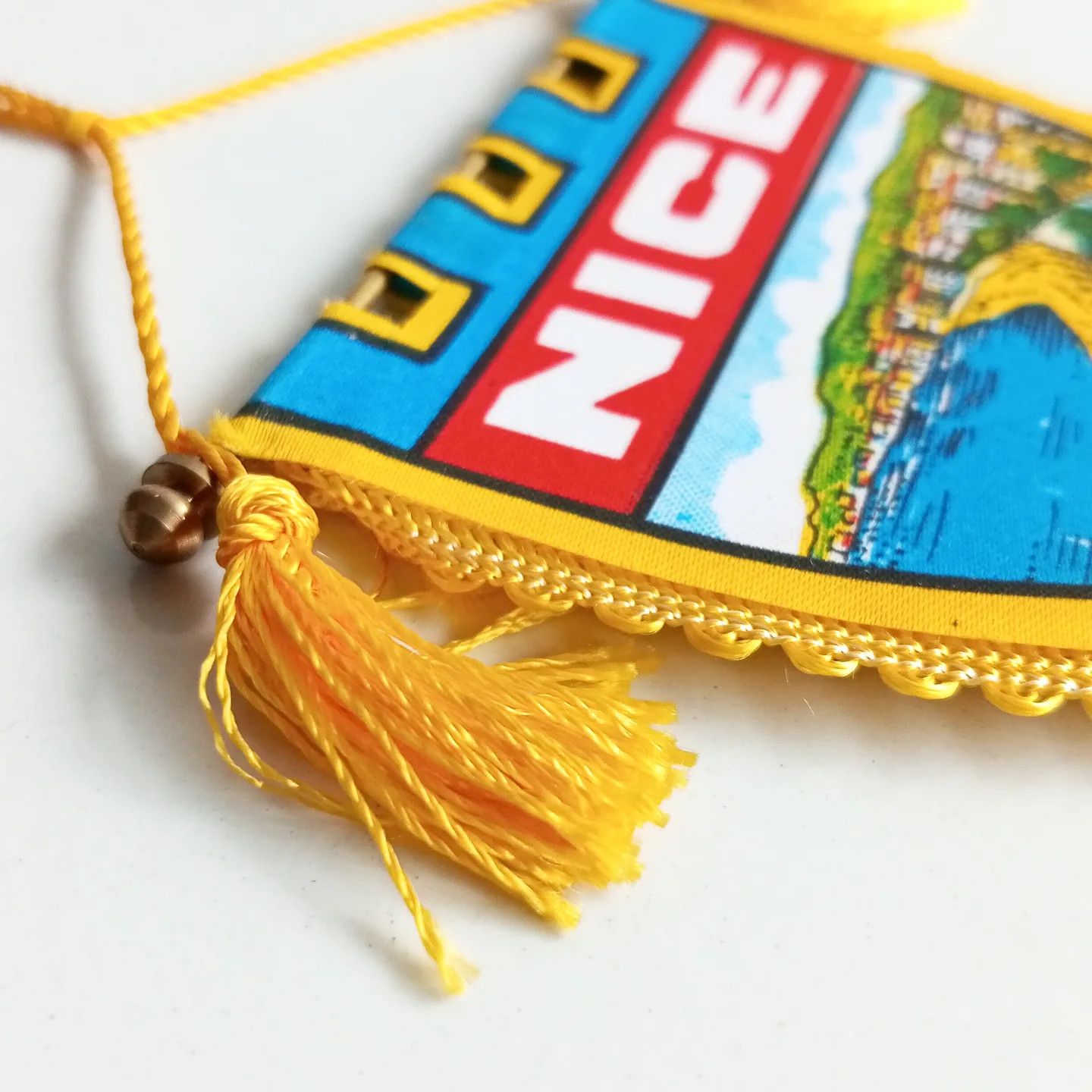 Vintage VINTAGE NICE FRANCE PENNANT French Travel Size ONE SIZE - 5 Thumbnail