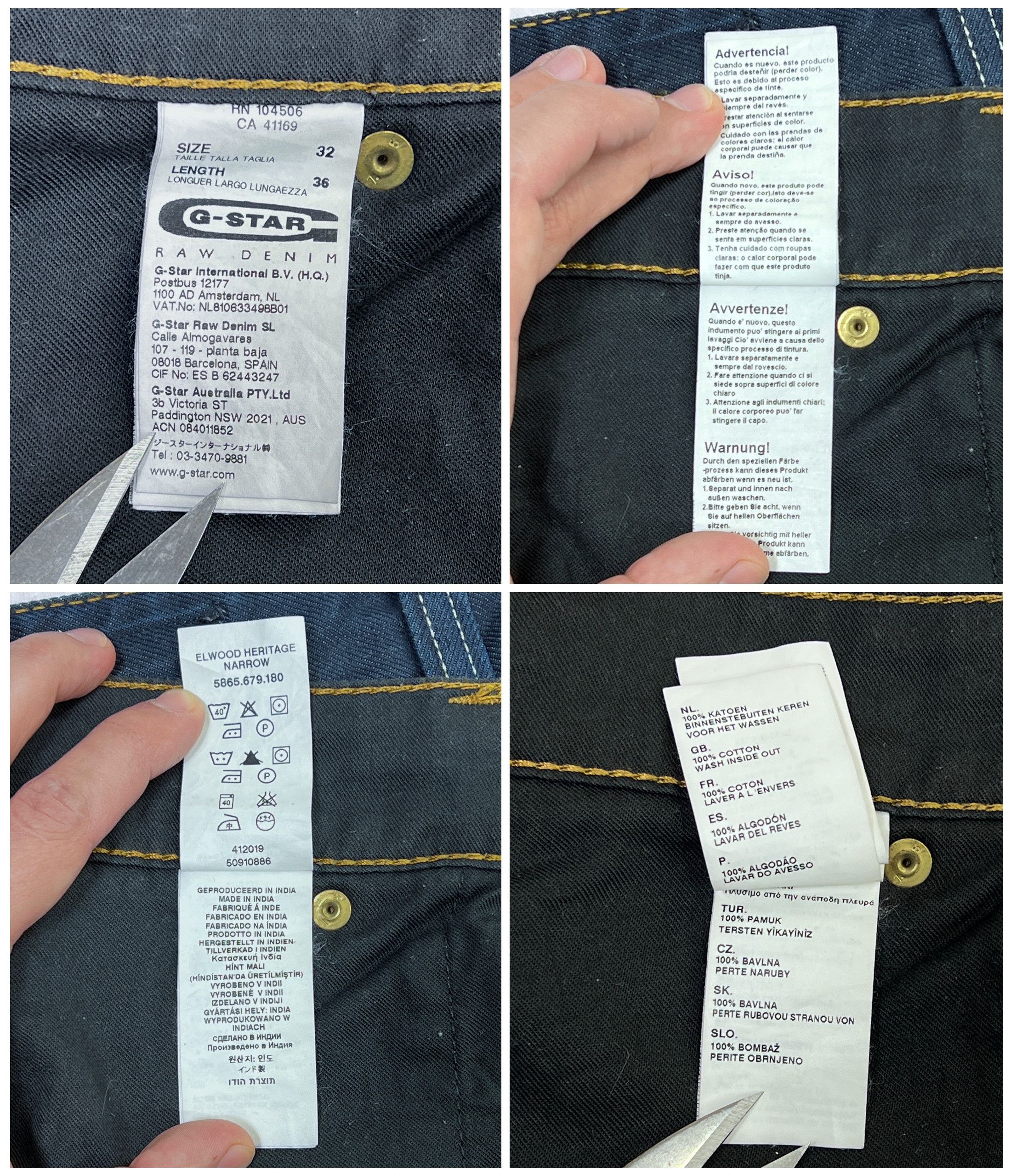 G-Star G-Star Raw 96 Denim Pants Jeans Elwood Heritage Narrow Size US 32 / EU 48 - 18 Thumbnail